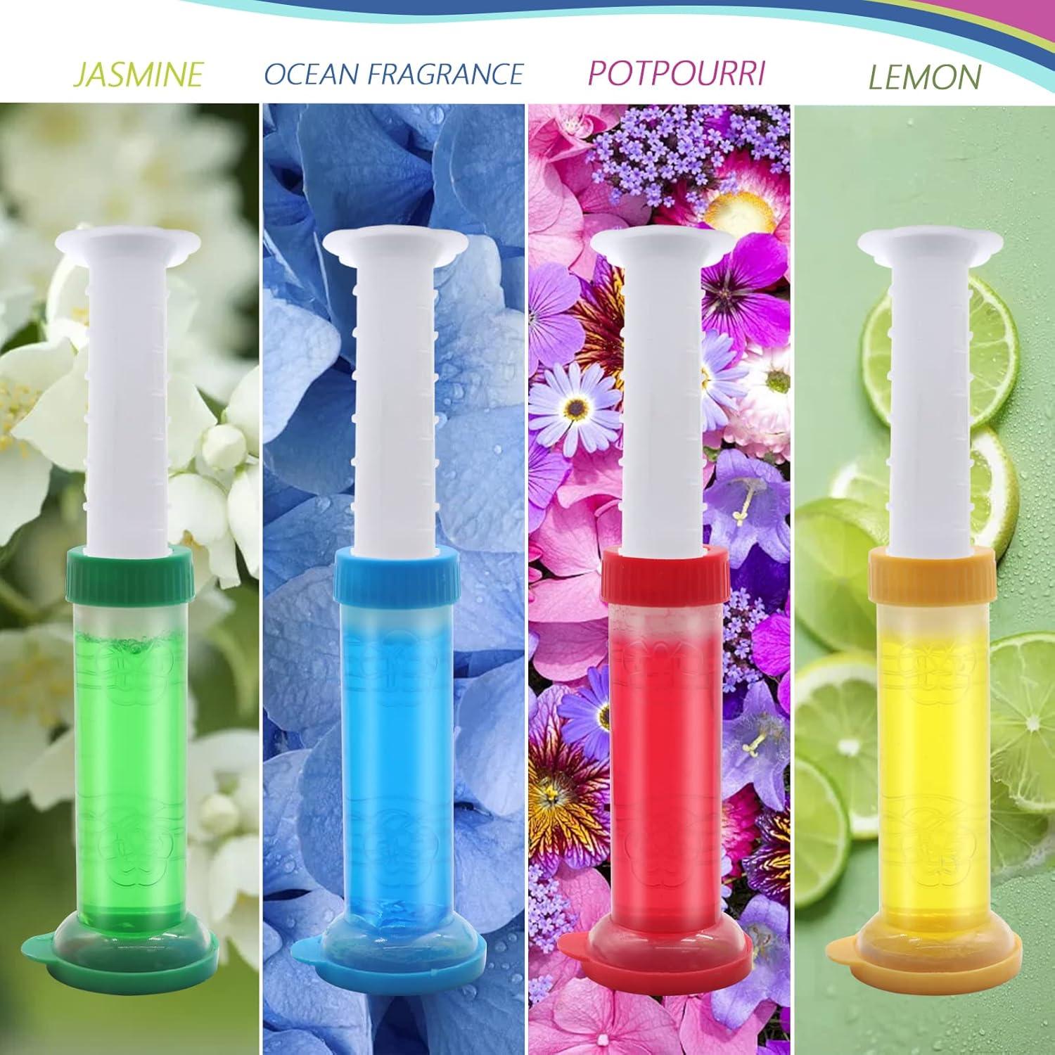 Sello de Gel para Inodoro Ayipaqen 4PCS Aroma Jazmín