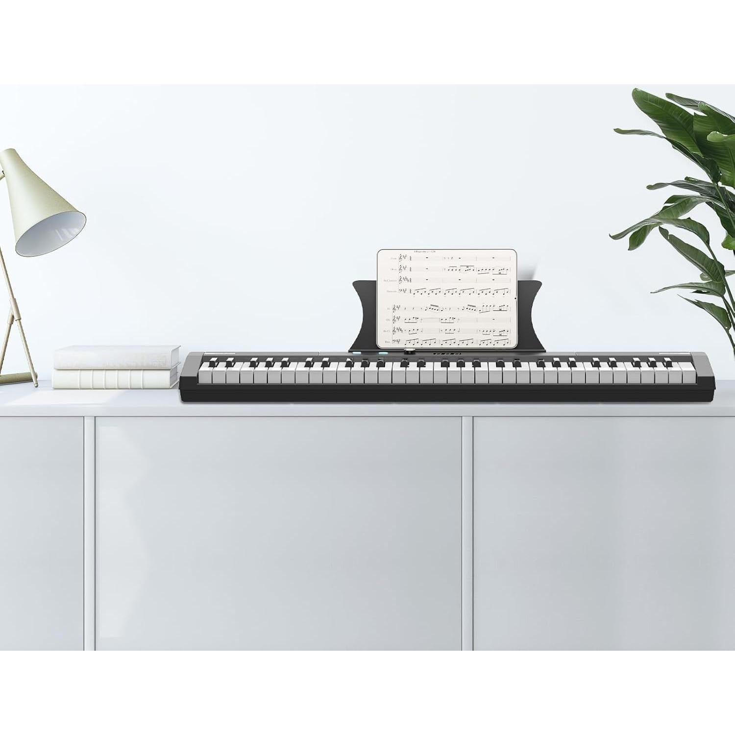 Piano Eléctrico Portátil Senfot 61 Teclas con Altavoces