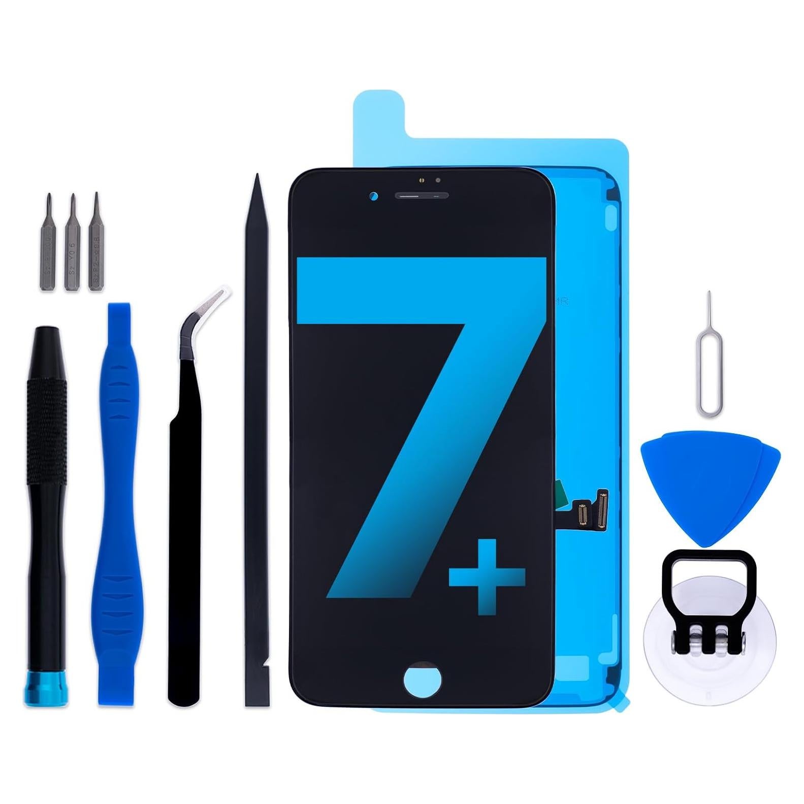 Reemplazo Pantalla LCD iPhone 7 Plus HK 5.5" Negro con Herramientas