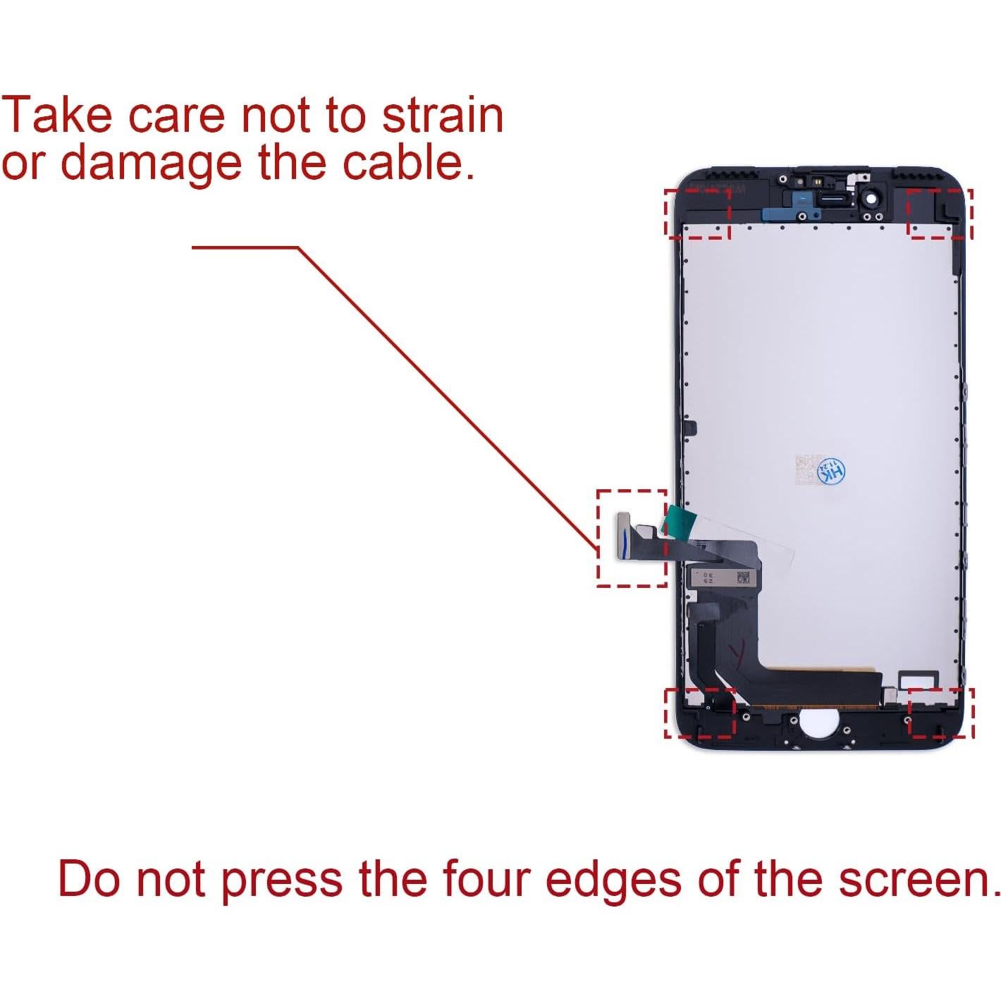 Kit Reemplazo Pantalla LCD iPhone 7 Plus Negro con Herramientas
