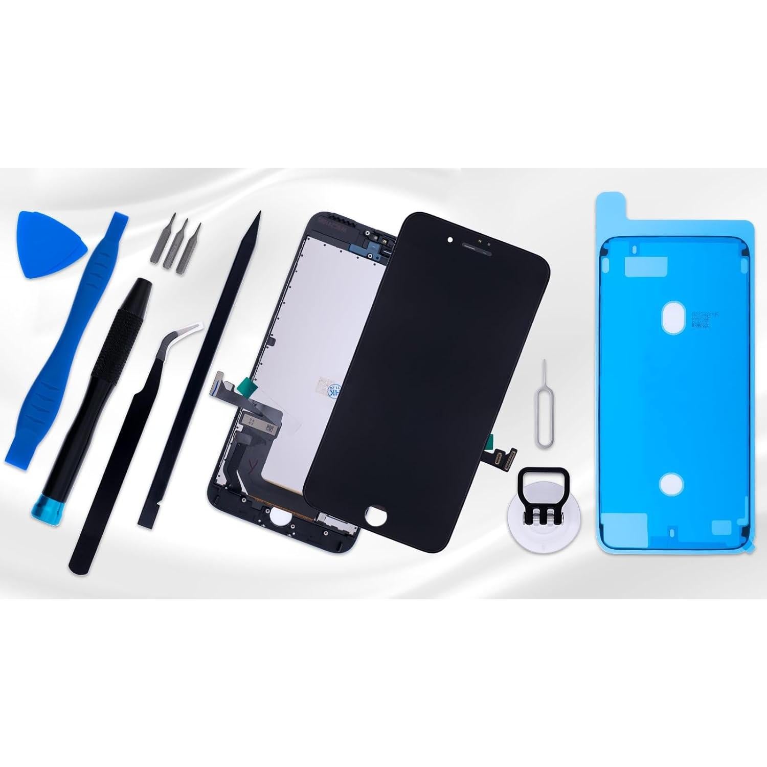 Kit Reemplazo Pantalla LCD iPhone 7 Plus Negro con Herramientas