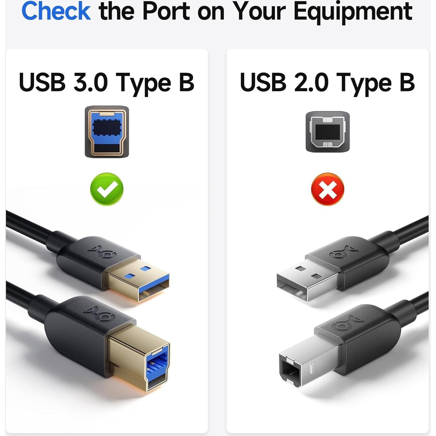 Cable USB 3.0 A a B 0.91m Cable Matters Negro 5Gbps