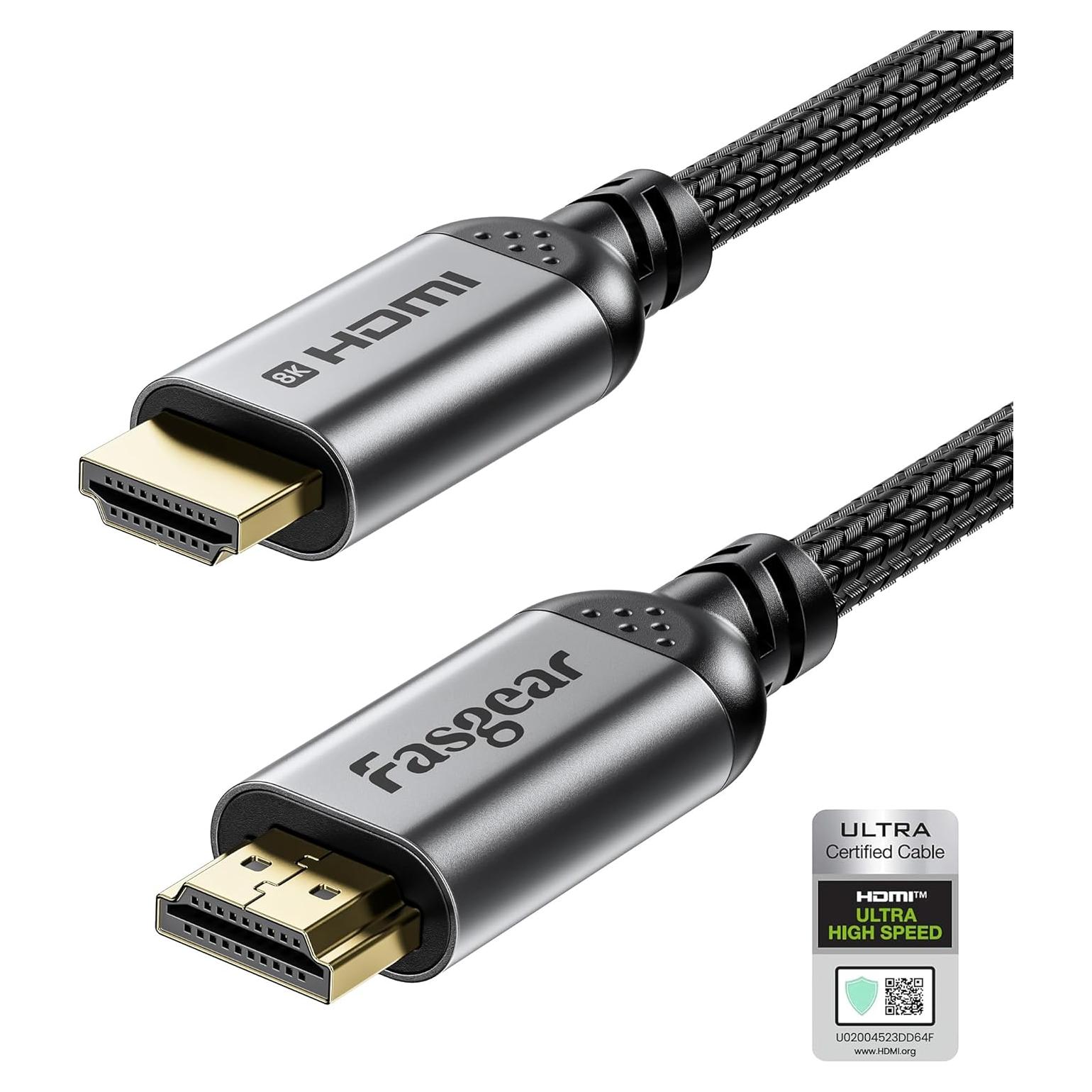 Cable HDMI 2.1 Fasgear 2m Ultra Alta Velocidad 8K@60Hz