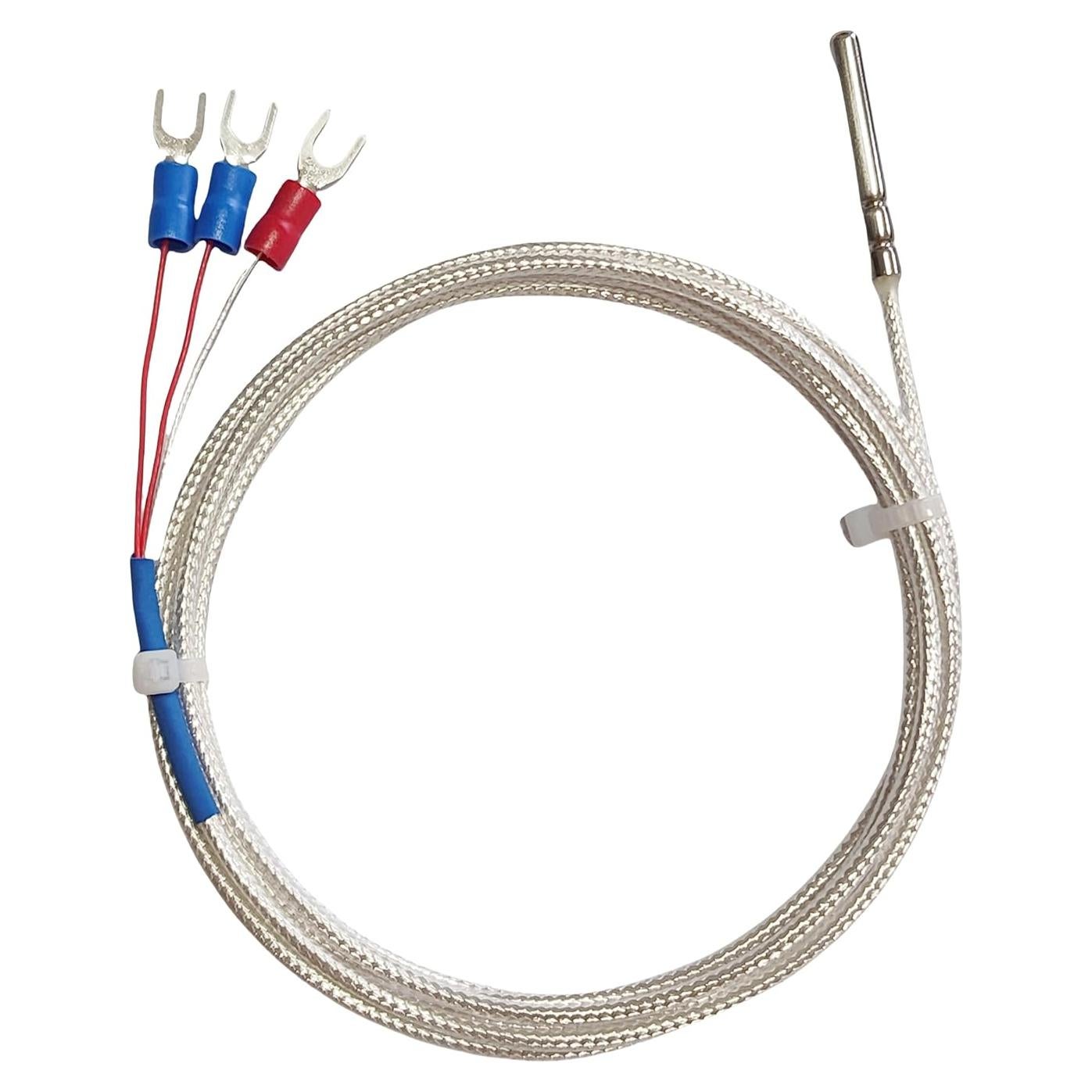 Sonda de Temperatura RTD Pt100 Mocassil 2m Acero Inoxidable