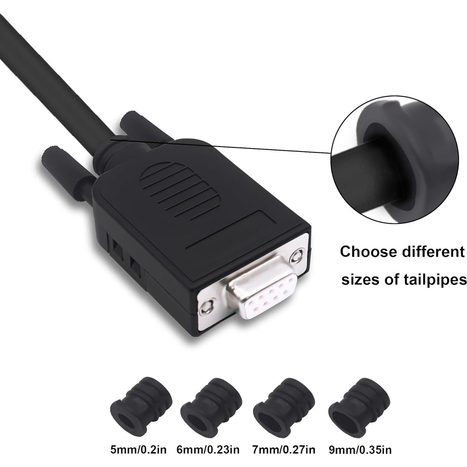 Placa de Conexión DB9 Hembra YARCHONN Adaptador RS232 2 Piezas