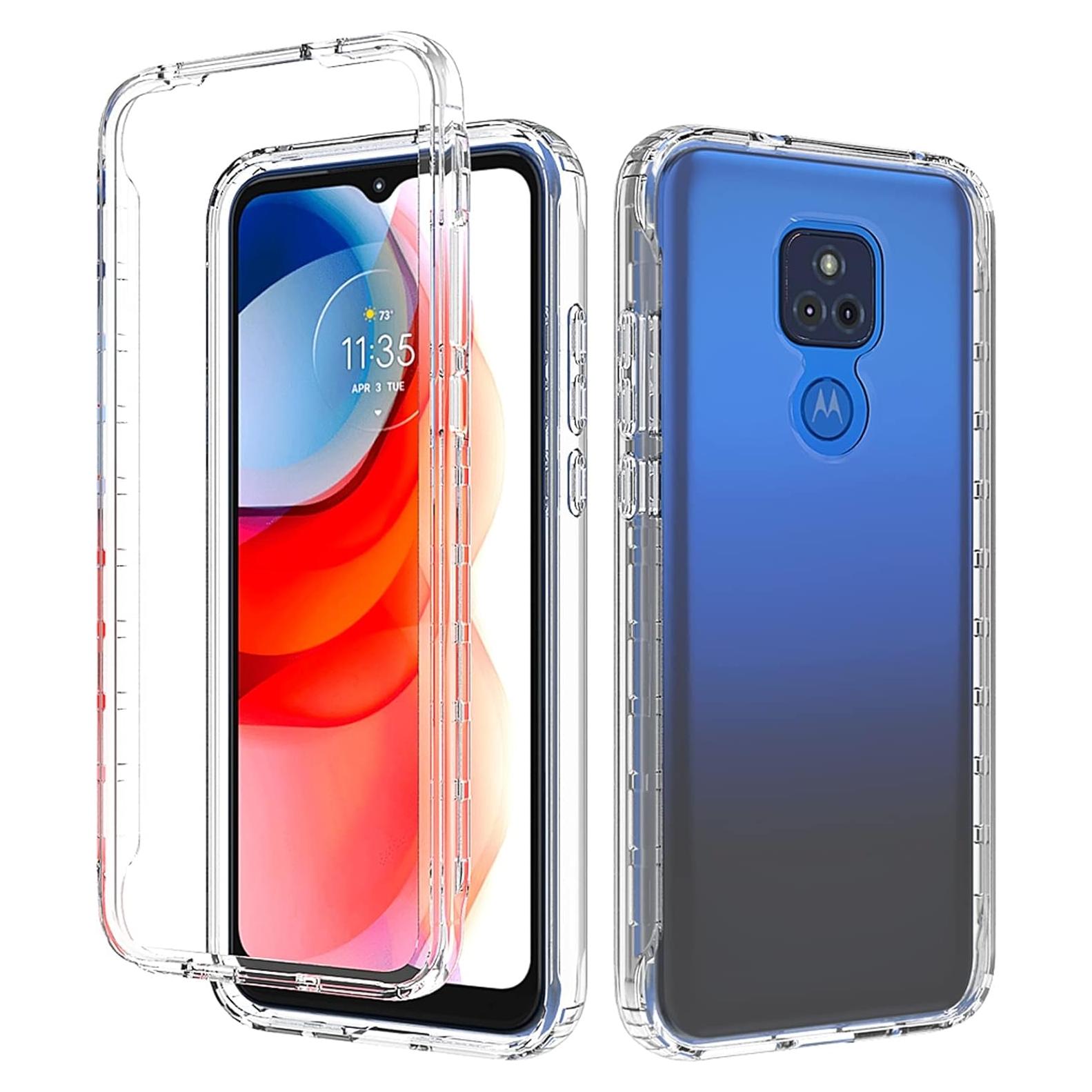 Funda Asuwish Bumper Transparente para Moto G Play 2021