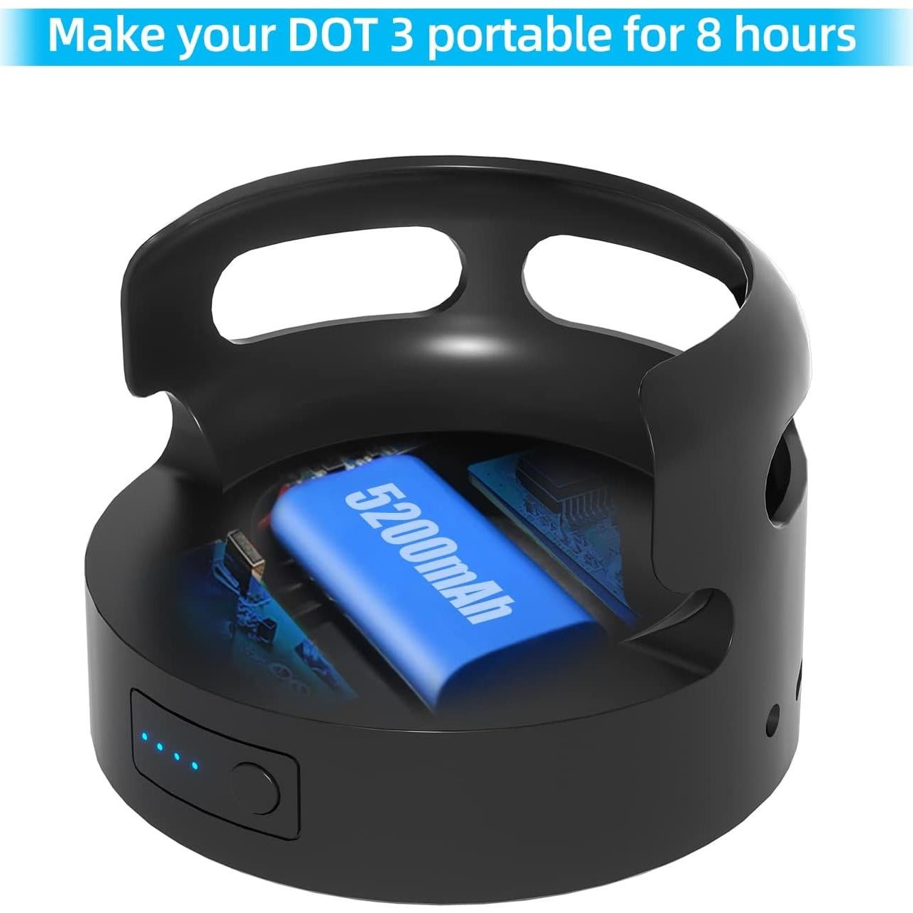 Base de Batería Liboer para Echo Dot 3ra y Google Mini 2