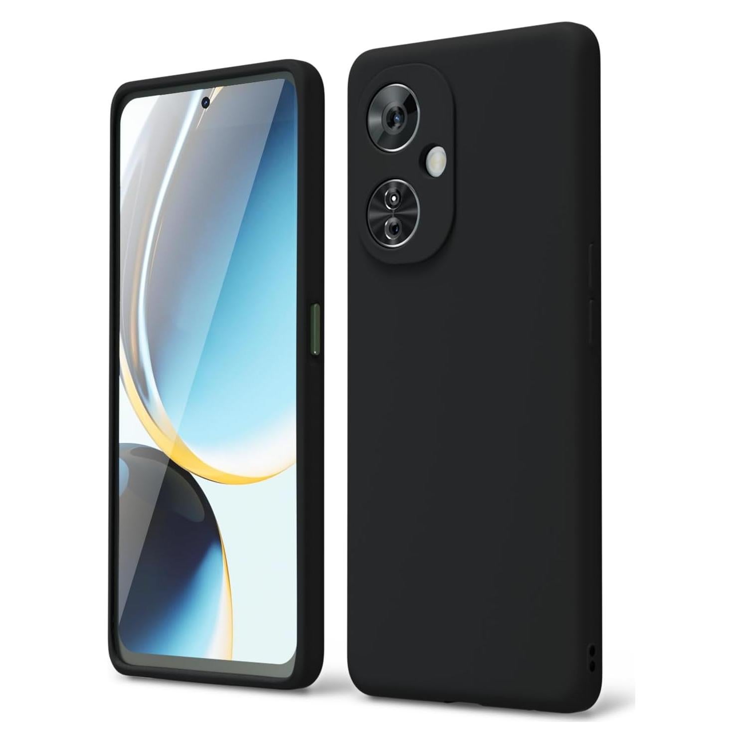 Funda de Silicona Líquida Oakxco para Oneplus Nord N30 5G - Negro