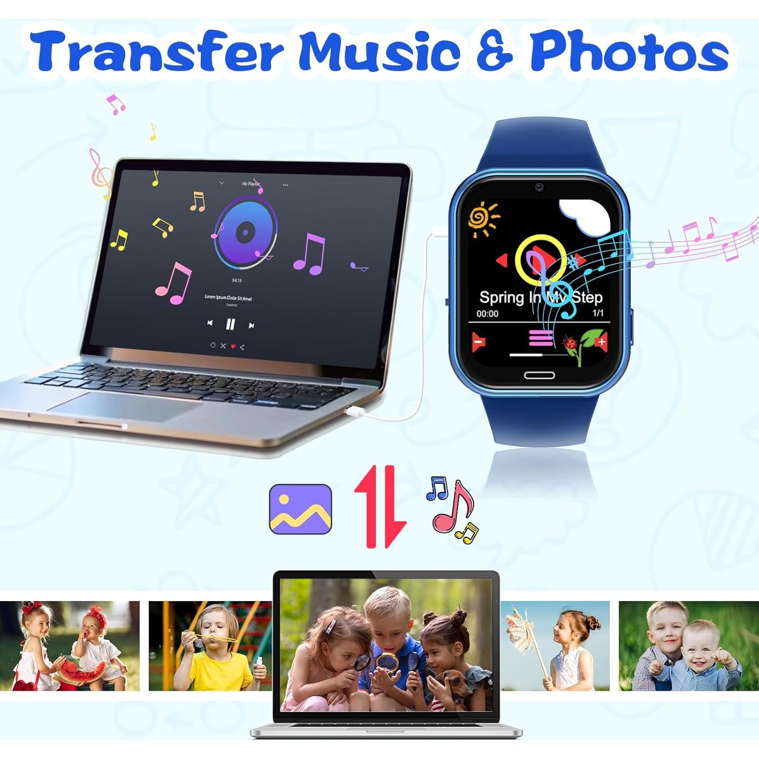 Reloj Inteligente para Niños Xipax Azul con Juegos y Cámara