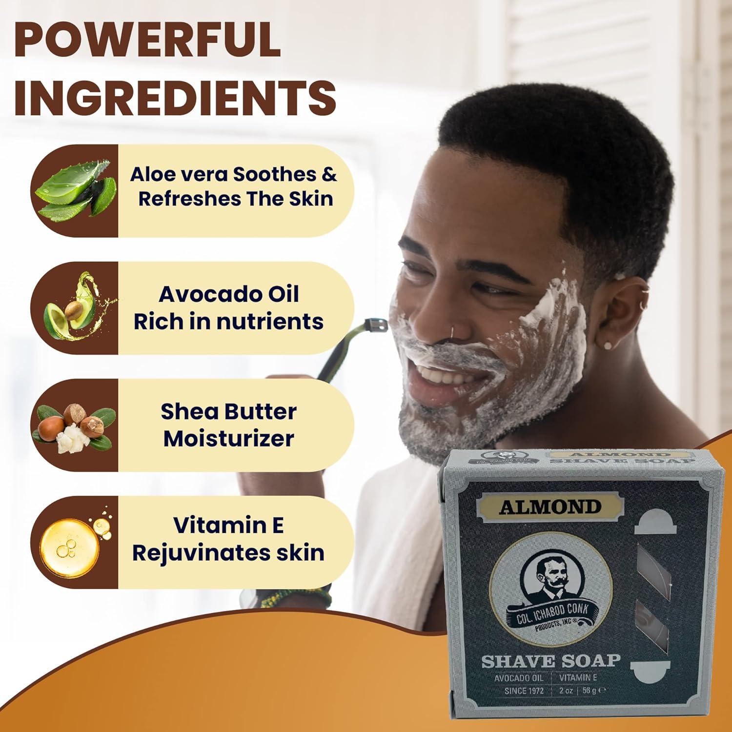 Jabón de Afeitar en Barra Super de Almendra Colonel Conk 89.4g