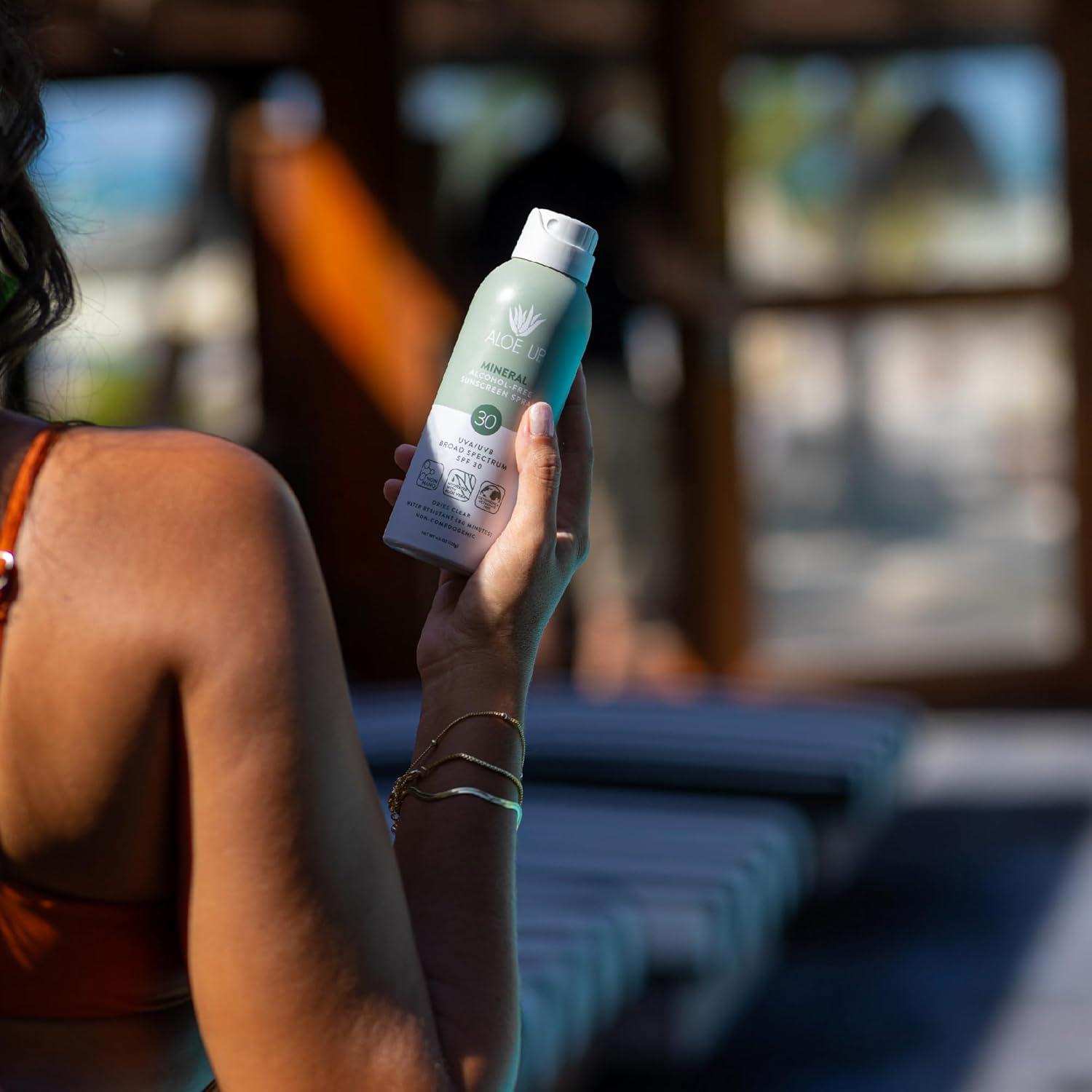 Protector Solar Mineral Aloe Up Spray SPF 30 - 127.57 g