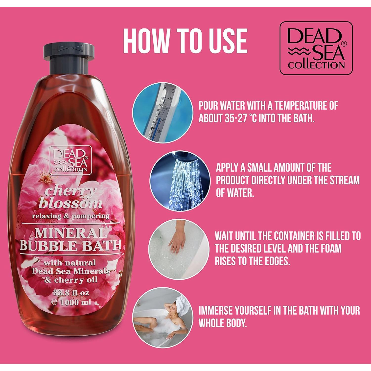 Baño de Burbujas Colección del Mar Muerto 2L Flor de Cereza
