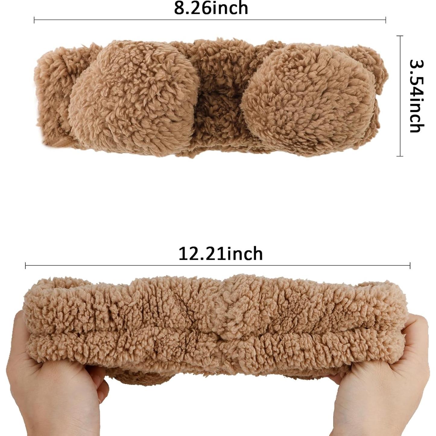 Diadema de Spa YISSION con Orejas de Oso - Franela Carol