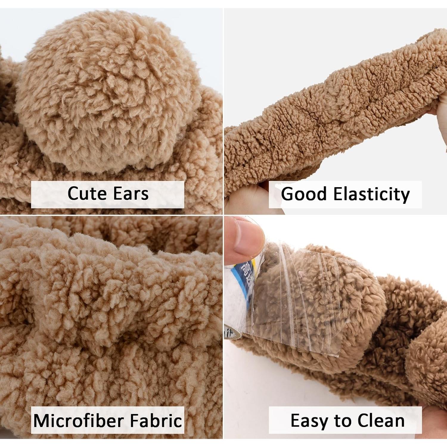 Diadema de Spa YISSION con Orejas de Oso - Franela Carol