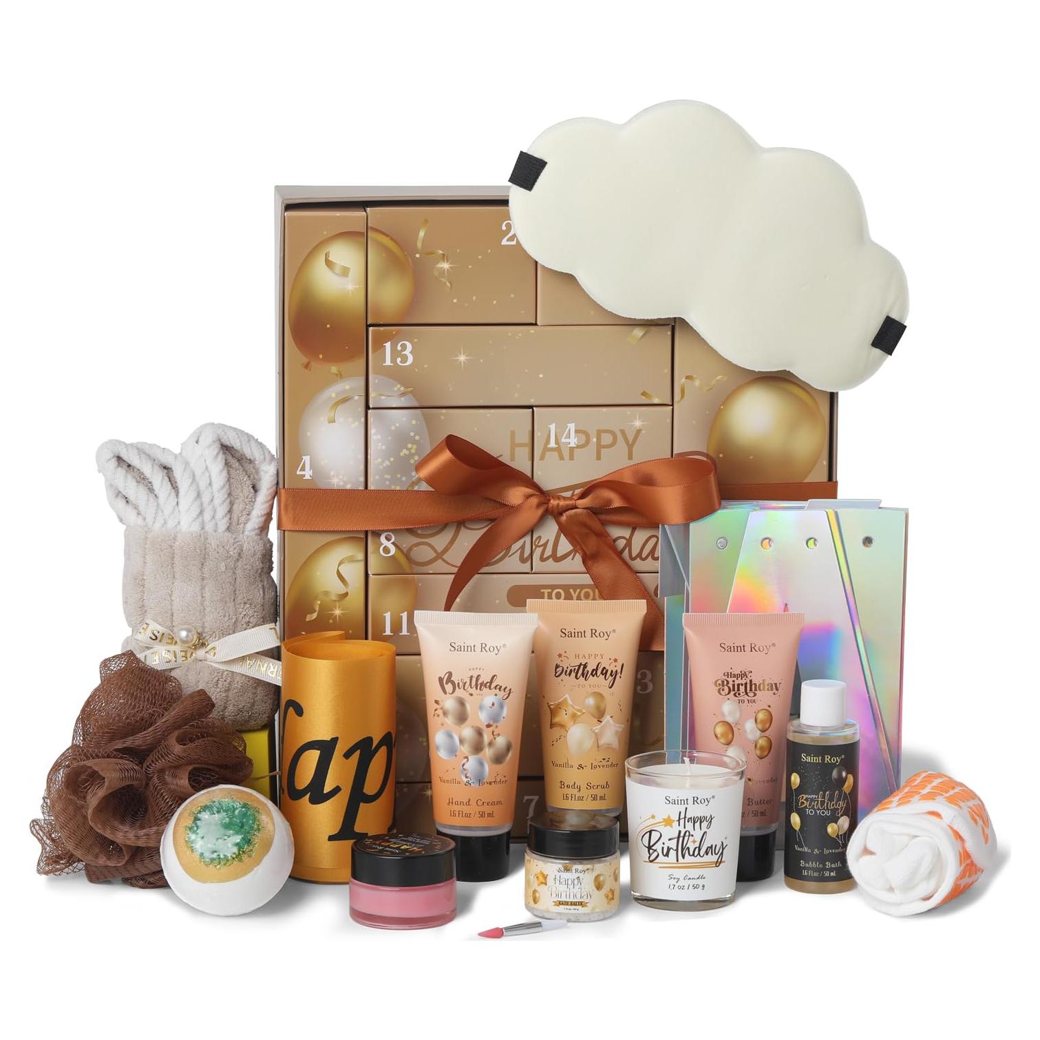 Caja de Regalo de Cumpleaños 15 Piezas para Mujeres y Hombres