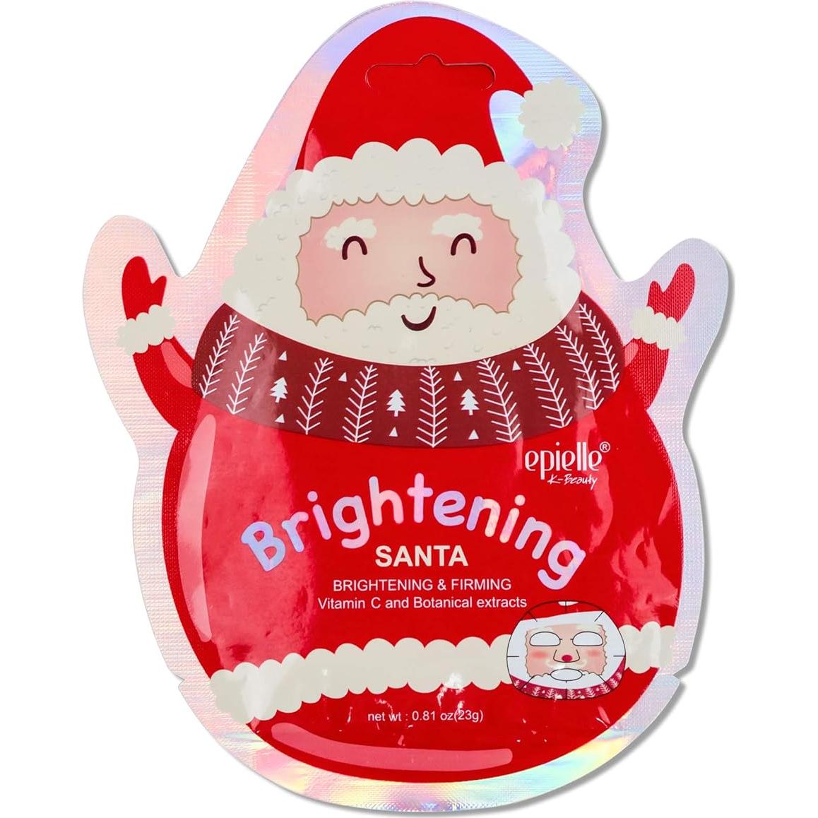 Máscaras Faciales de Hoja Epielle 12pk - Navidad y Spa