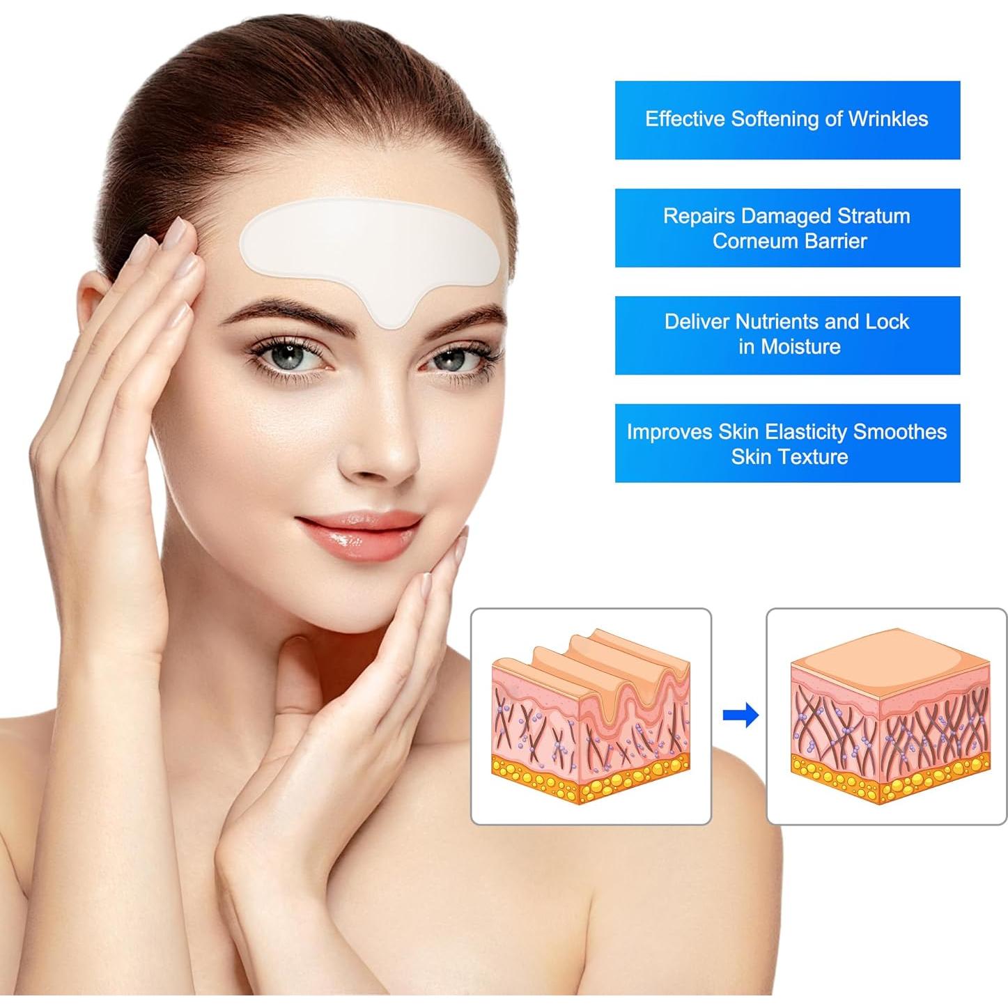 Parche Antienvejecimiento Auteek para Arrugas en la Frente 20pcs