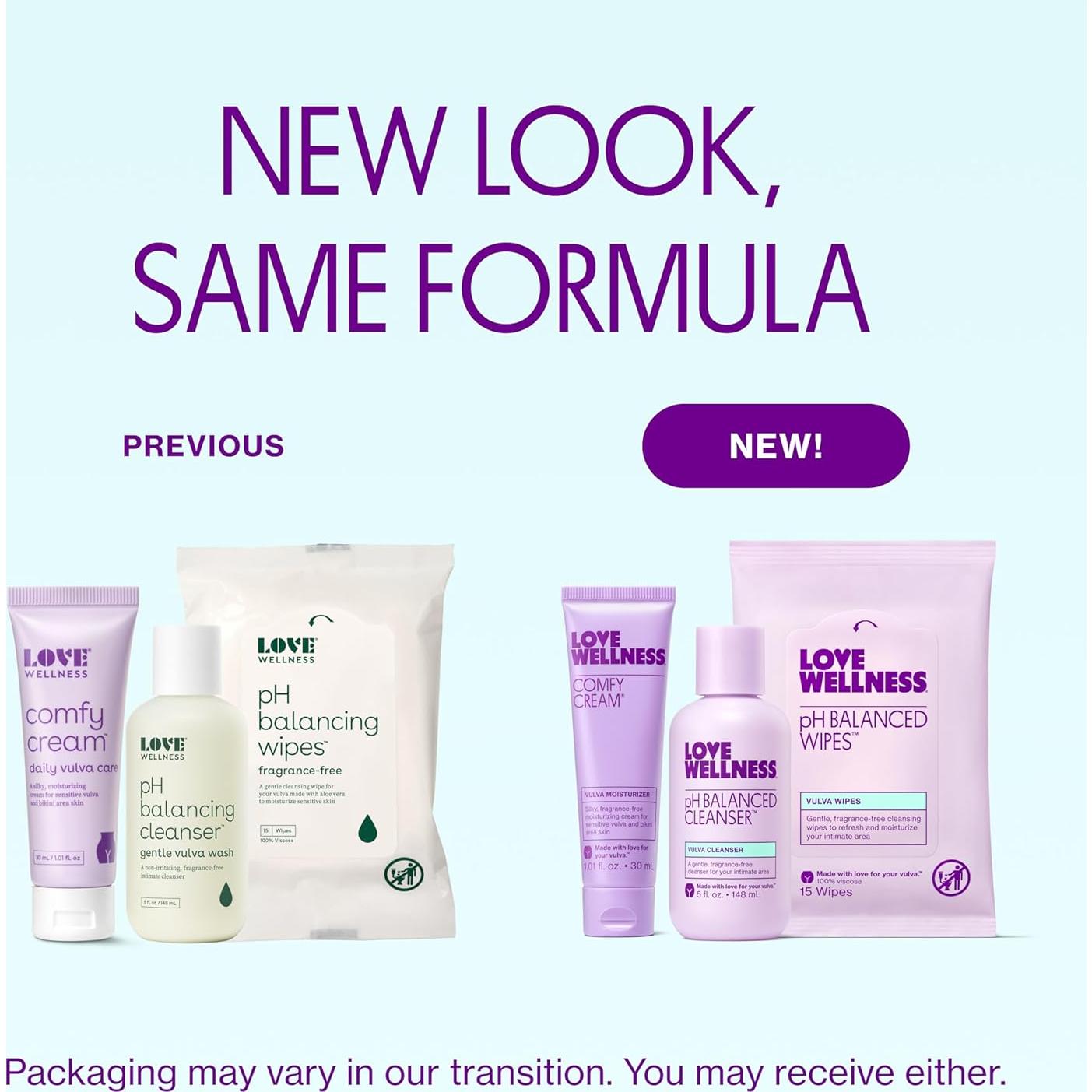 Paquete de Cuidado de la Piel Love Wellness - Limpiador, Crema y Toallitas