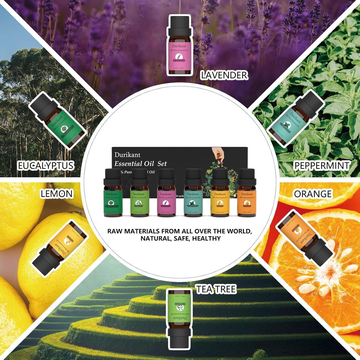 Set de Aceites Esenciales Naturales Durikant 6-Pack 9.86 ml