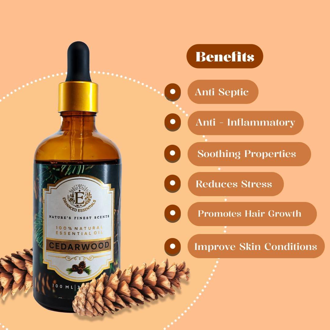 Aceite Esencial de Madera de Cedro Enhanced Essentials 100 ml