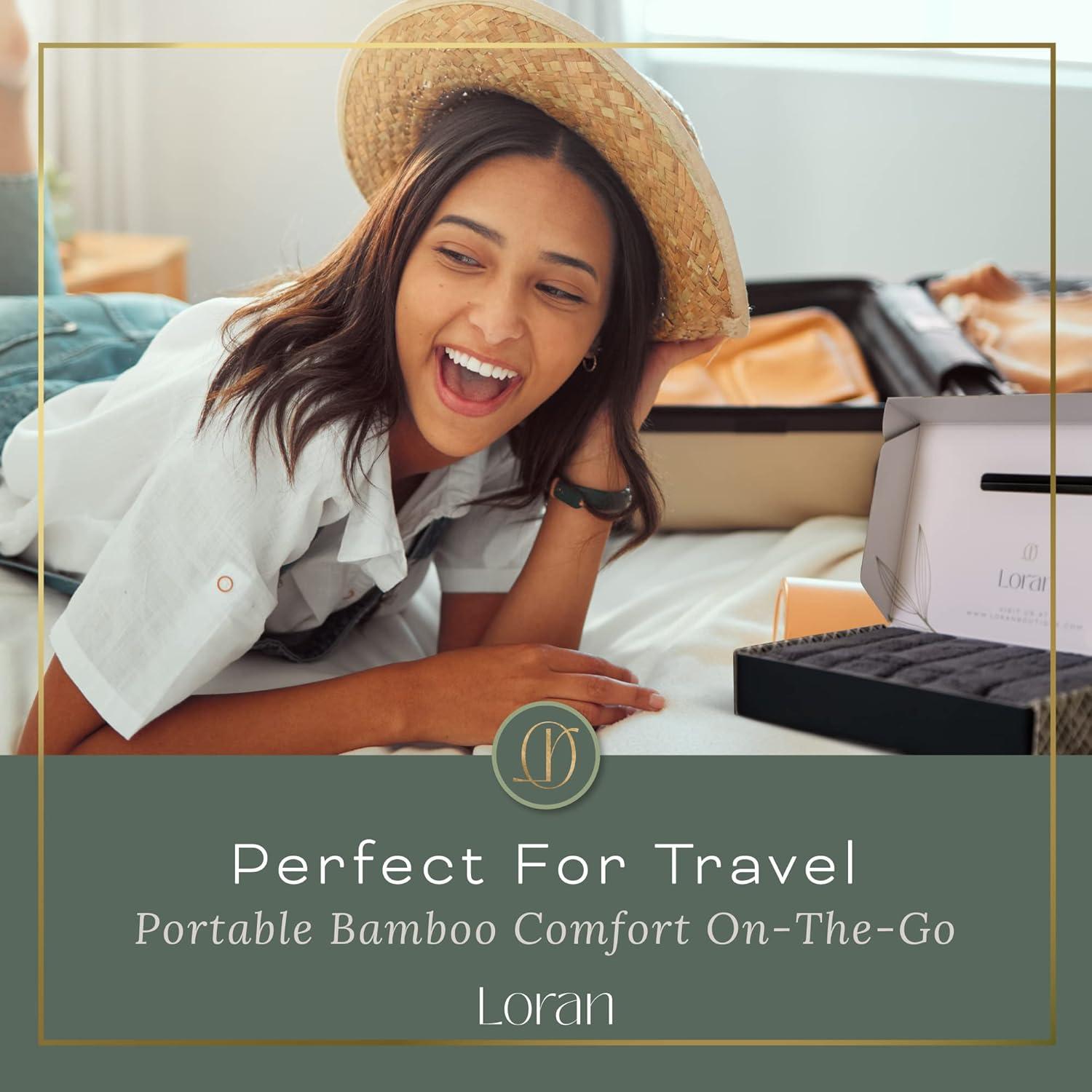 Juego de 6 Toallas de Mano Loran 100% Viscosa 25.4 cm Gris