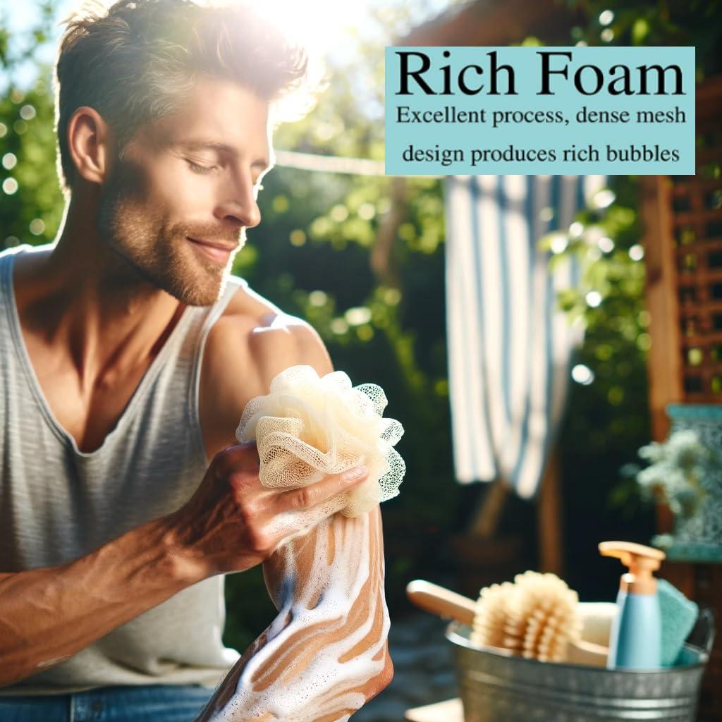 Jabón Caress Daily Silk con Esponja de Baño - 6 Piezas