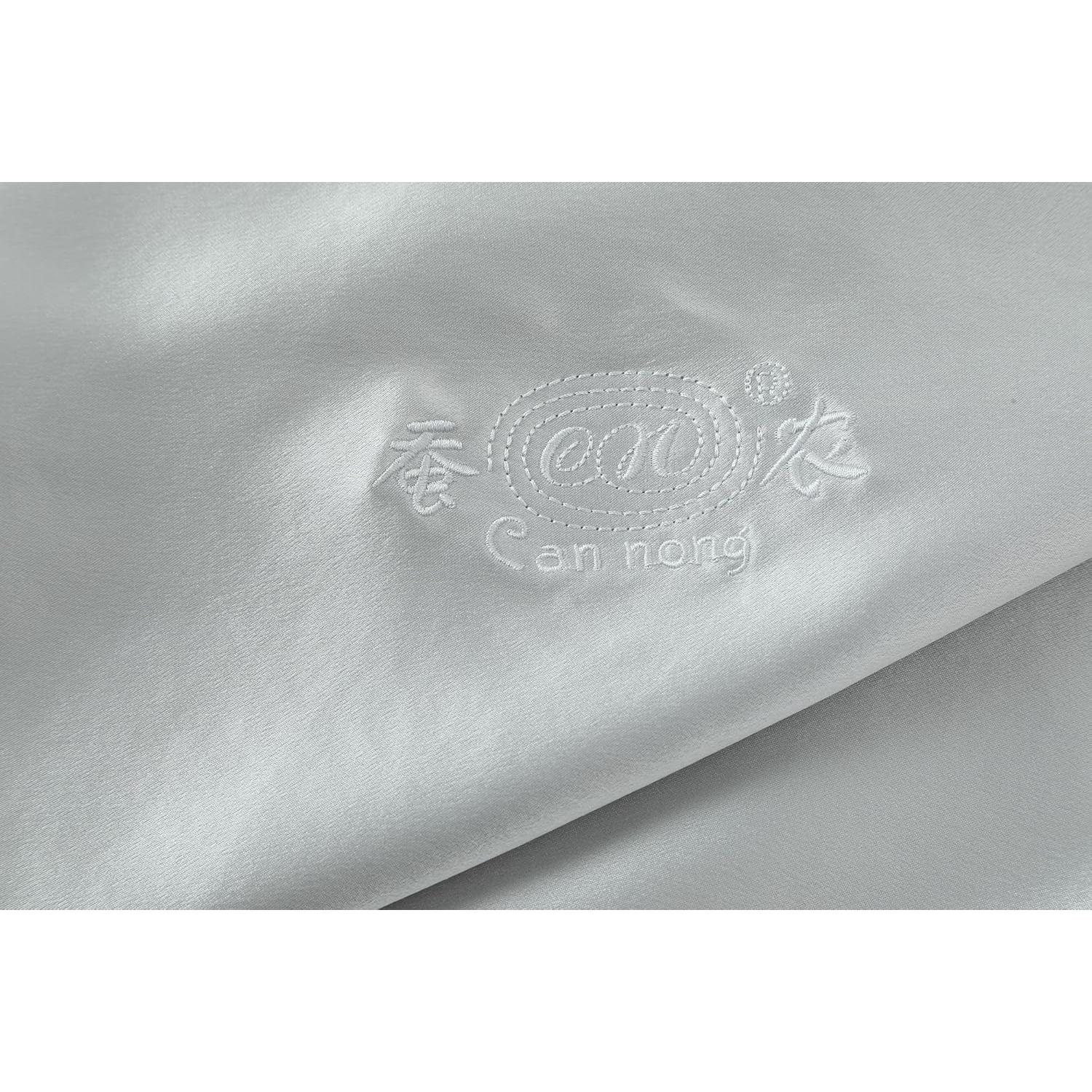 Funda de Almohada de Seda de Morera CANNONG Estándar 50.8x66cm Gris