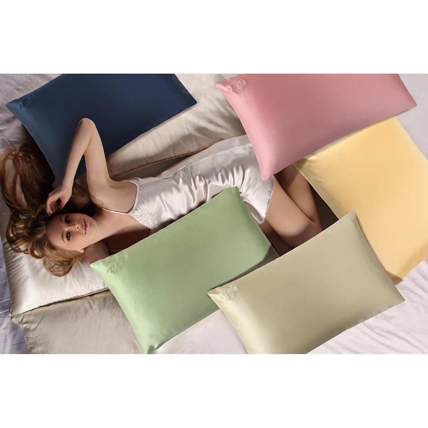 Funda de Almohada de Seda de Morera CANNONG Estándar 50.8x66cm Gris