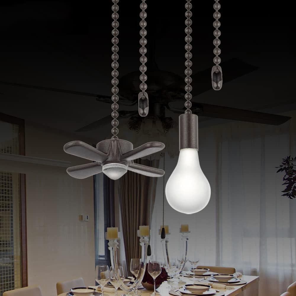 Cadena de Tirar para Ventilador de Techo LDCREEE Bronce 3 Conjuntos