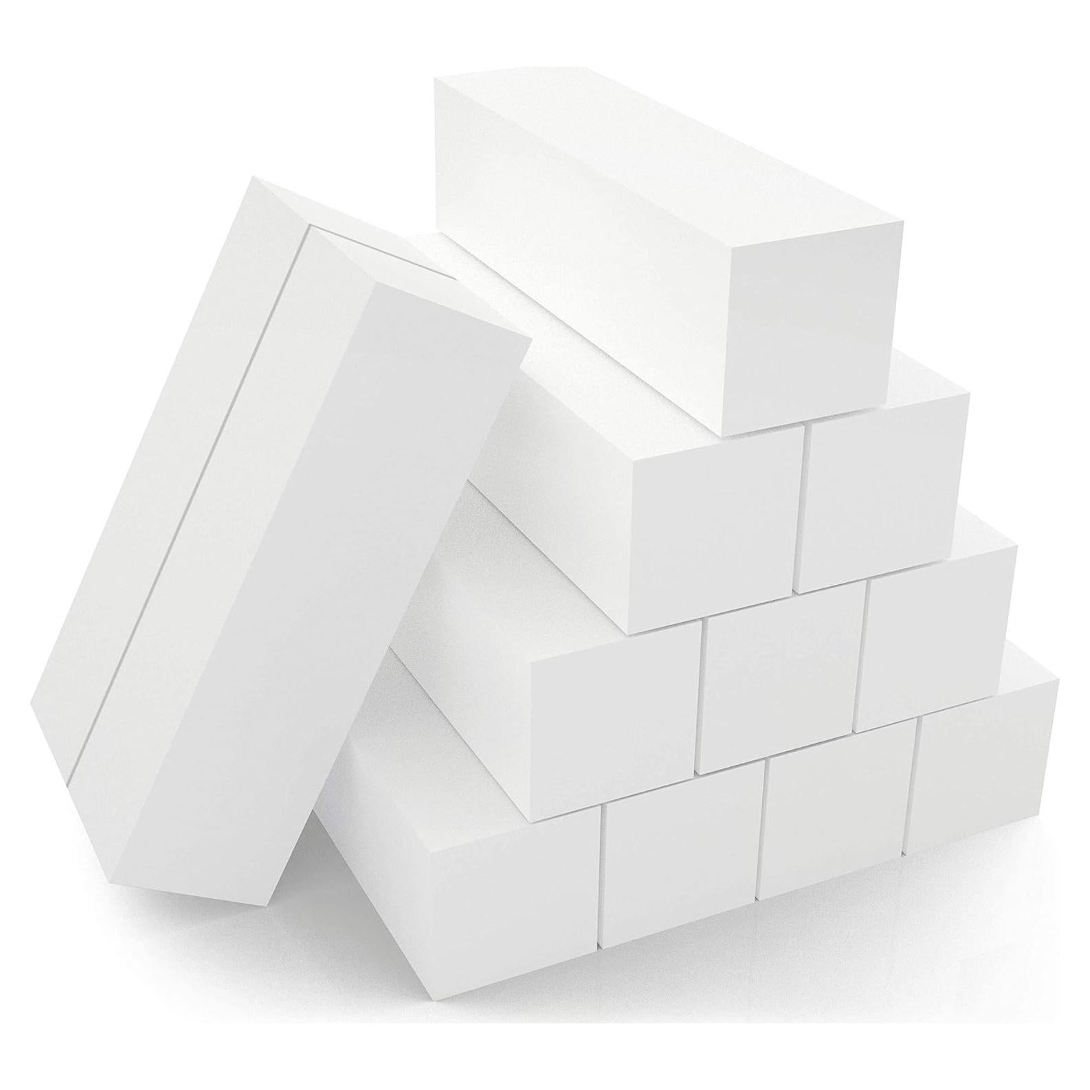 Paquete de 12 Bloques de Pulido de Uñas Morary 4 Lados Grano Medio