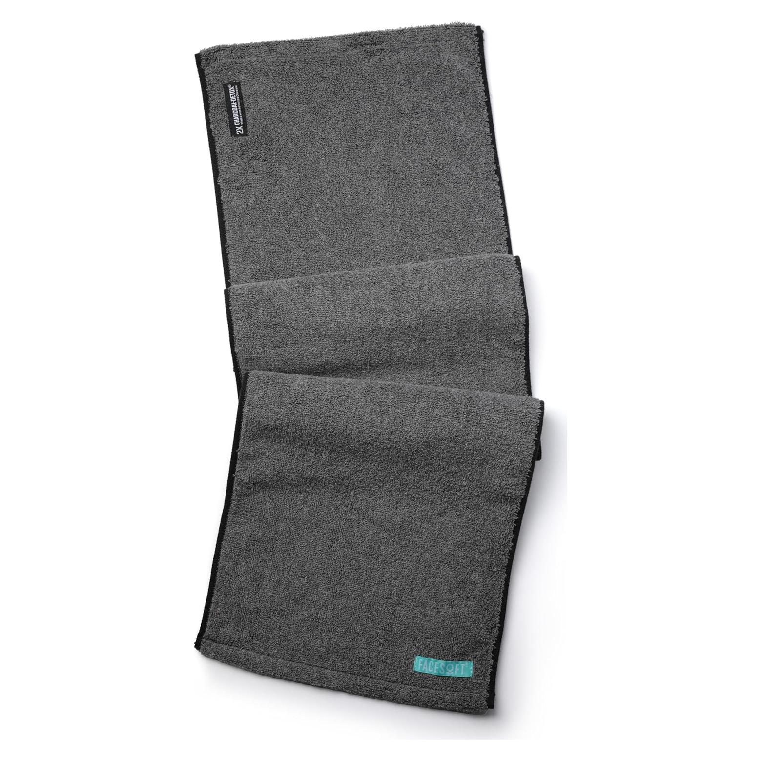 Toalla de Sudor FACESOFT 2X Pro Detox Carbón Algodón 1 Pc