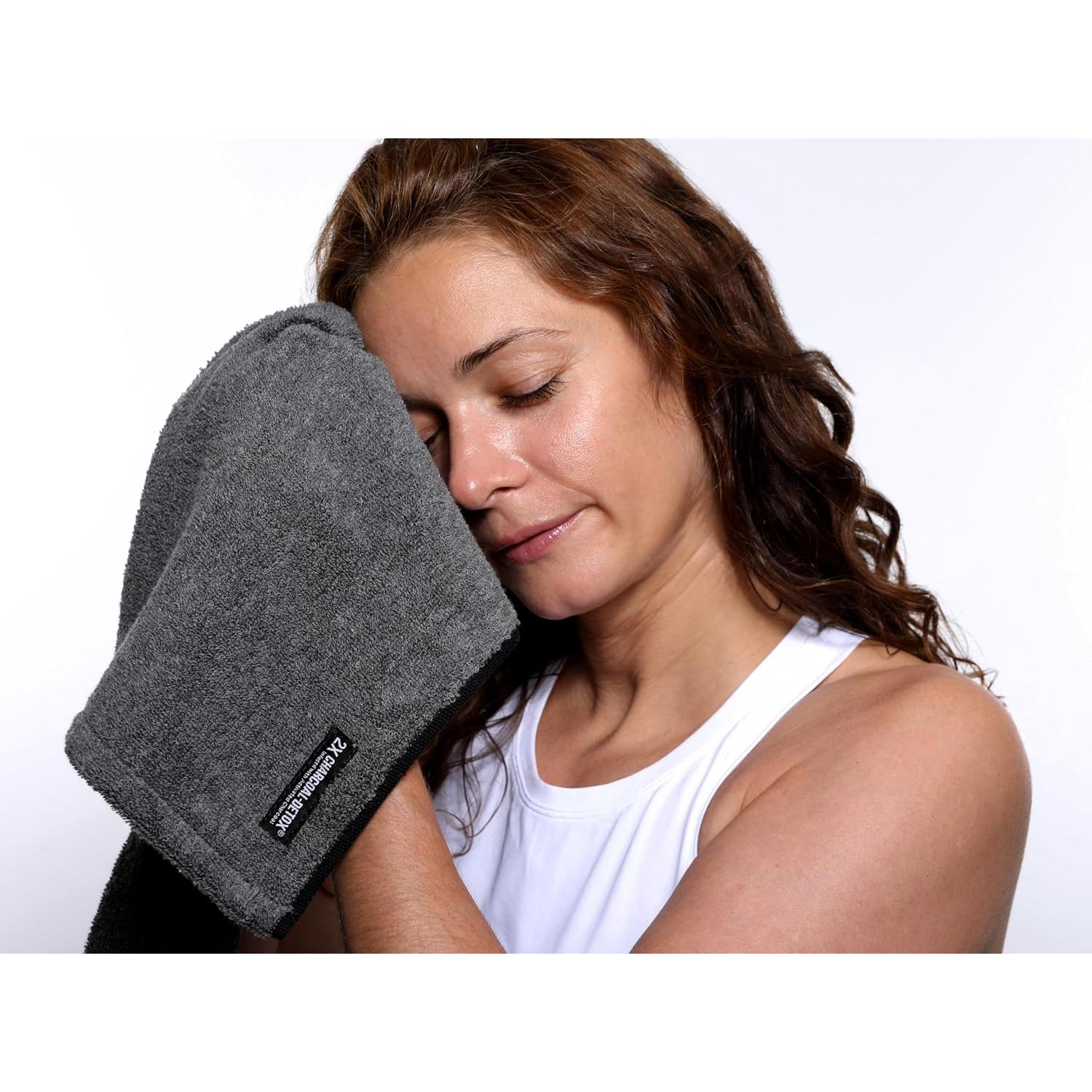 Toalla de Sudor FACESOFT 2X Pro Detox Carbón Algodón 1 Pc