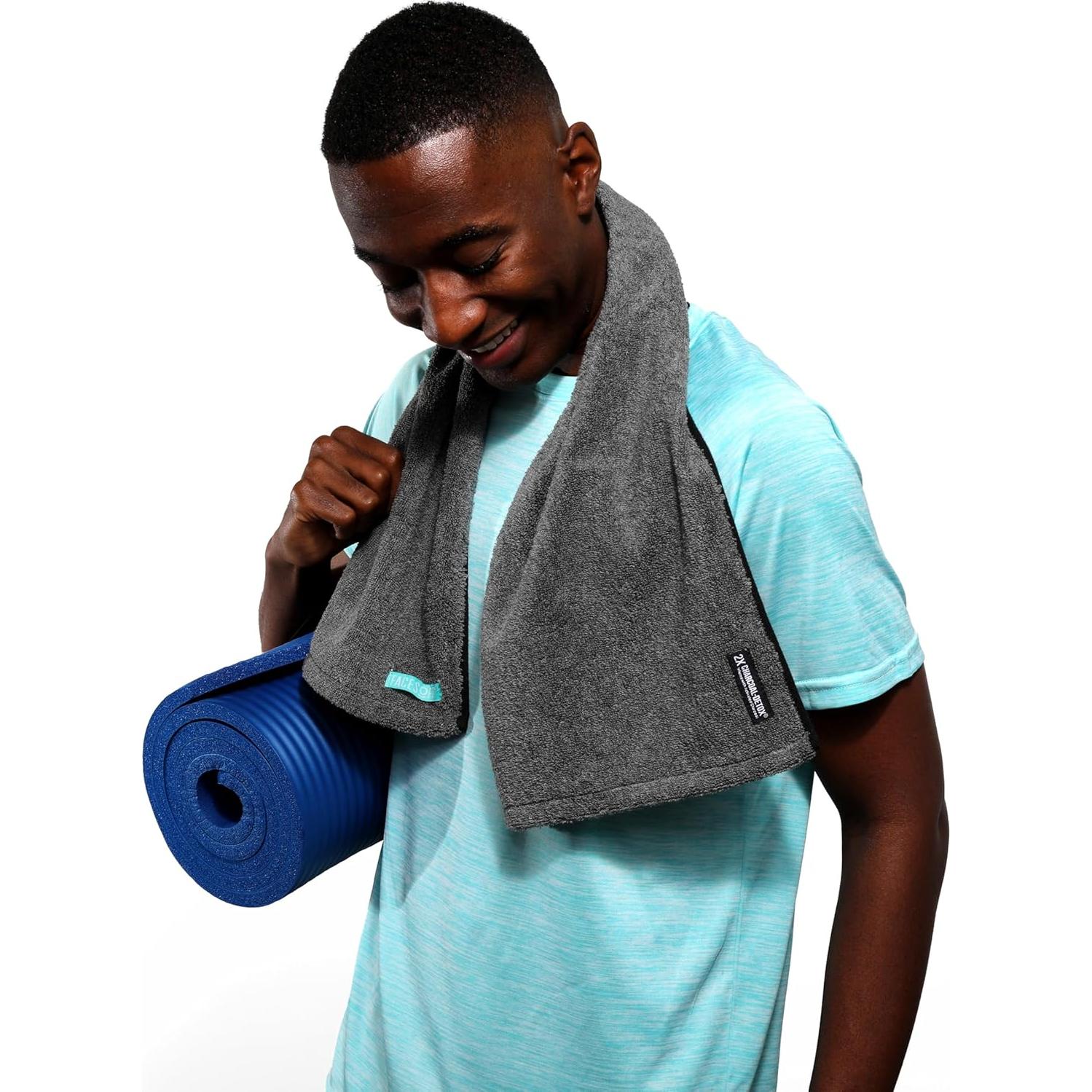 Toalla de Sudor FACESOFT 2X Pro Detox Carbón Algodón 1 Pc