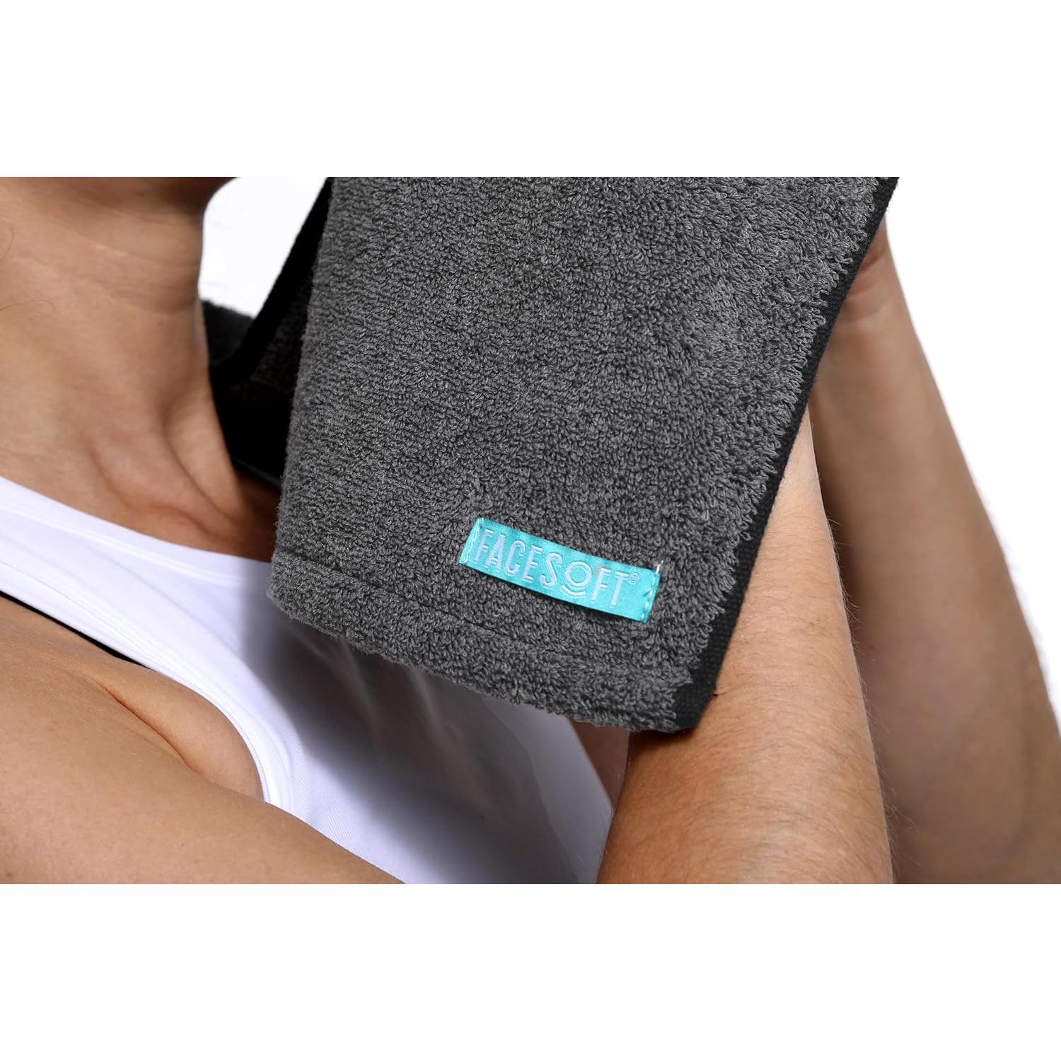 Toalla de Sudor FACESOFT 2X Pro Detox Carbón Algodón 1 Pc
