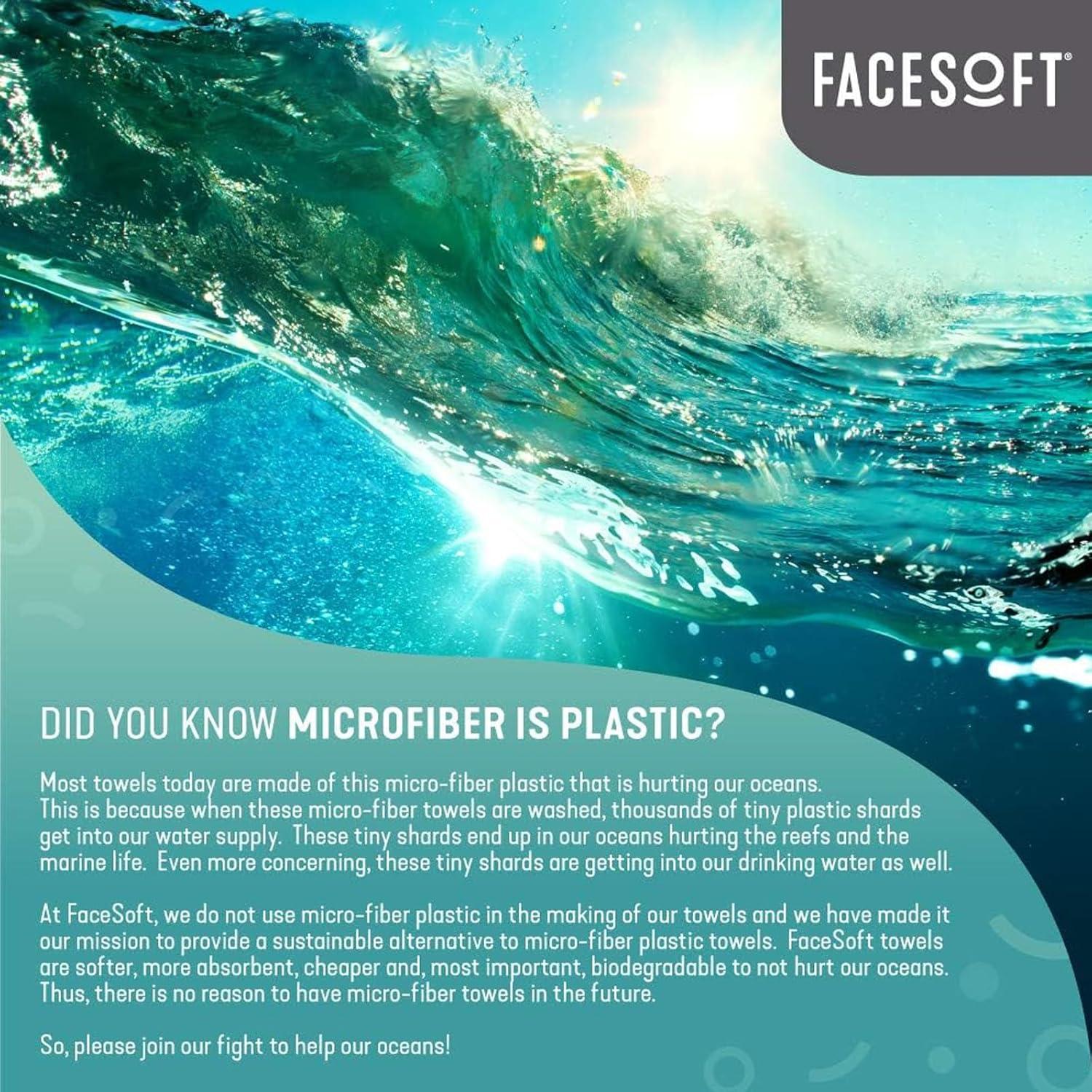 Toalla de Sudor FACESOFT 2X Pro Detox Carbón Algodón 1 Pc