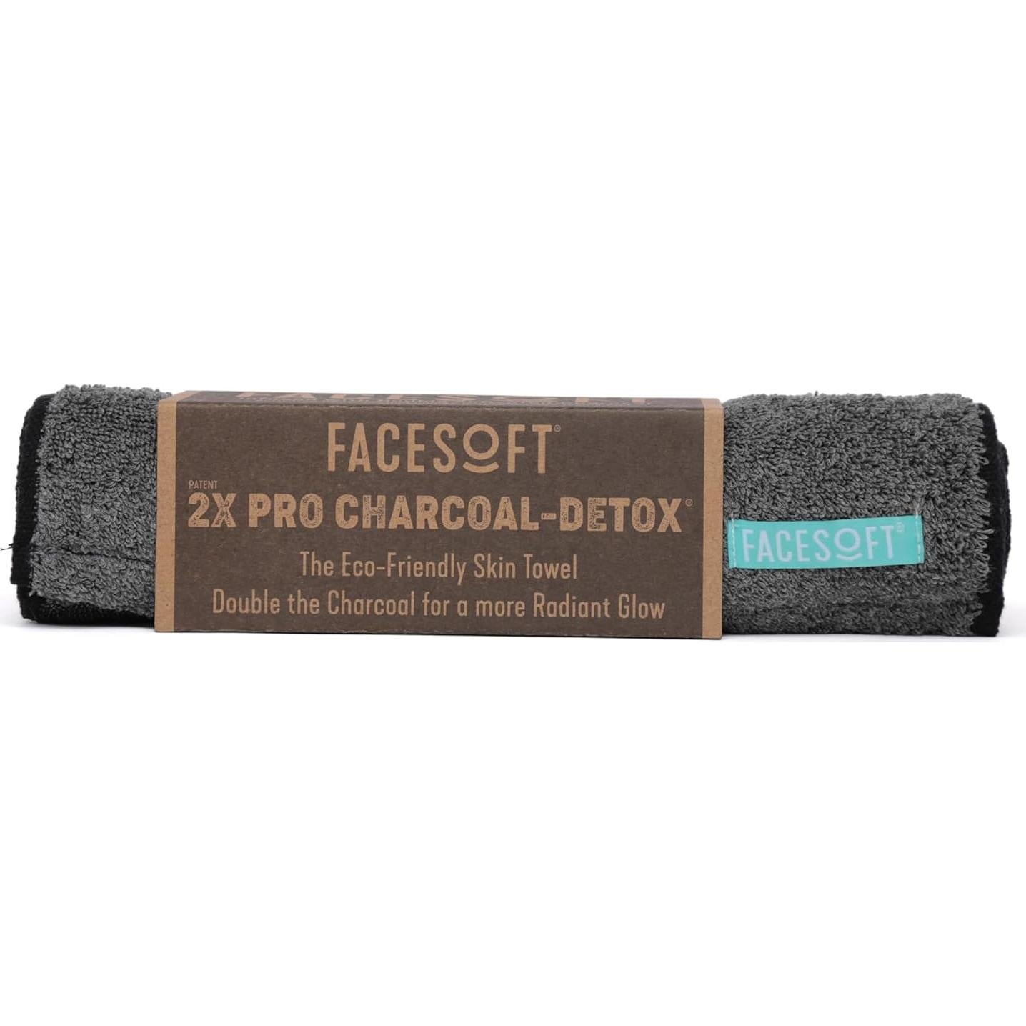 Toalla de Sudor FACESOFT 2X Pro Detox Carbón Algodón 1 Pc