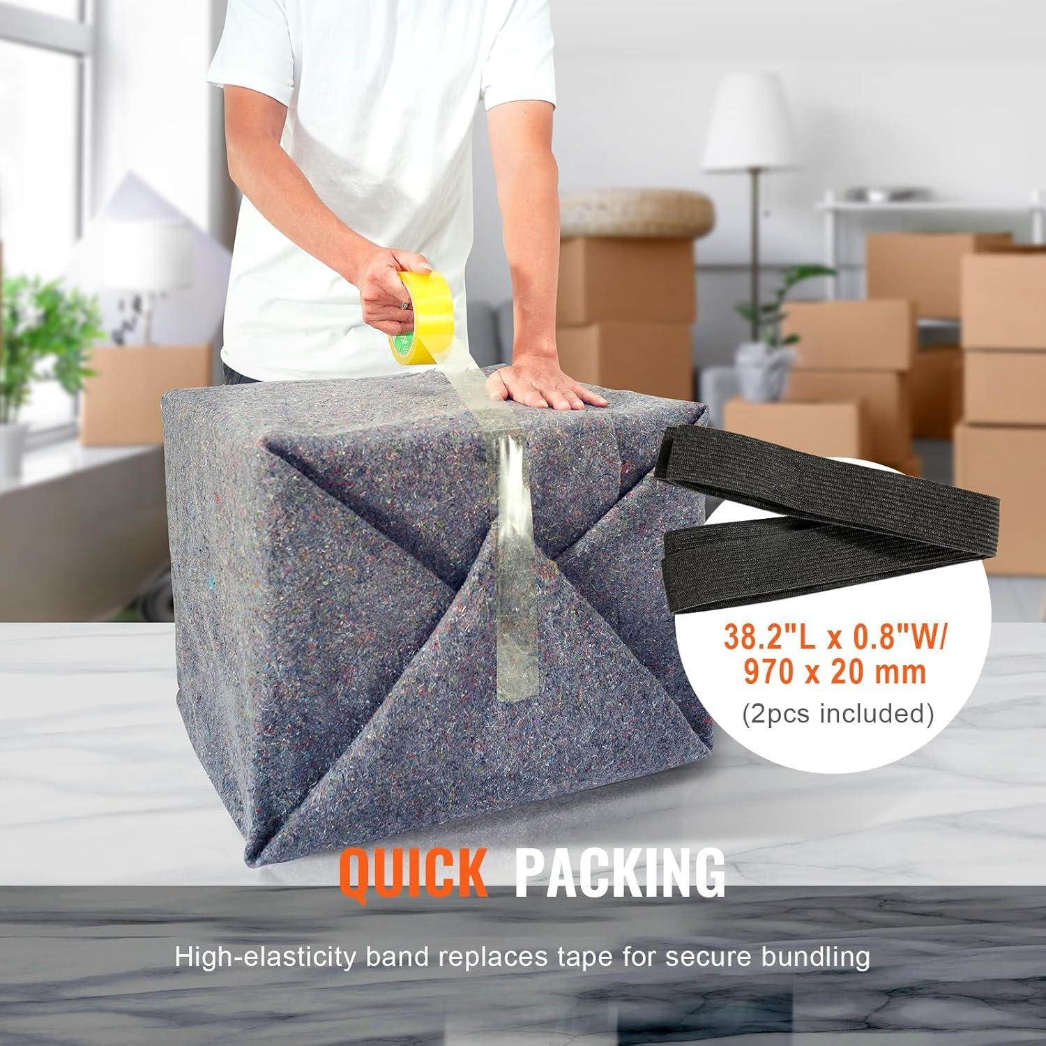 Manta de Mudanza VEVOR 183x137 cm Algodón Reciclado 12 Paquetes