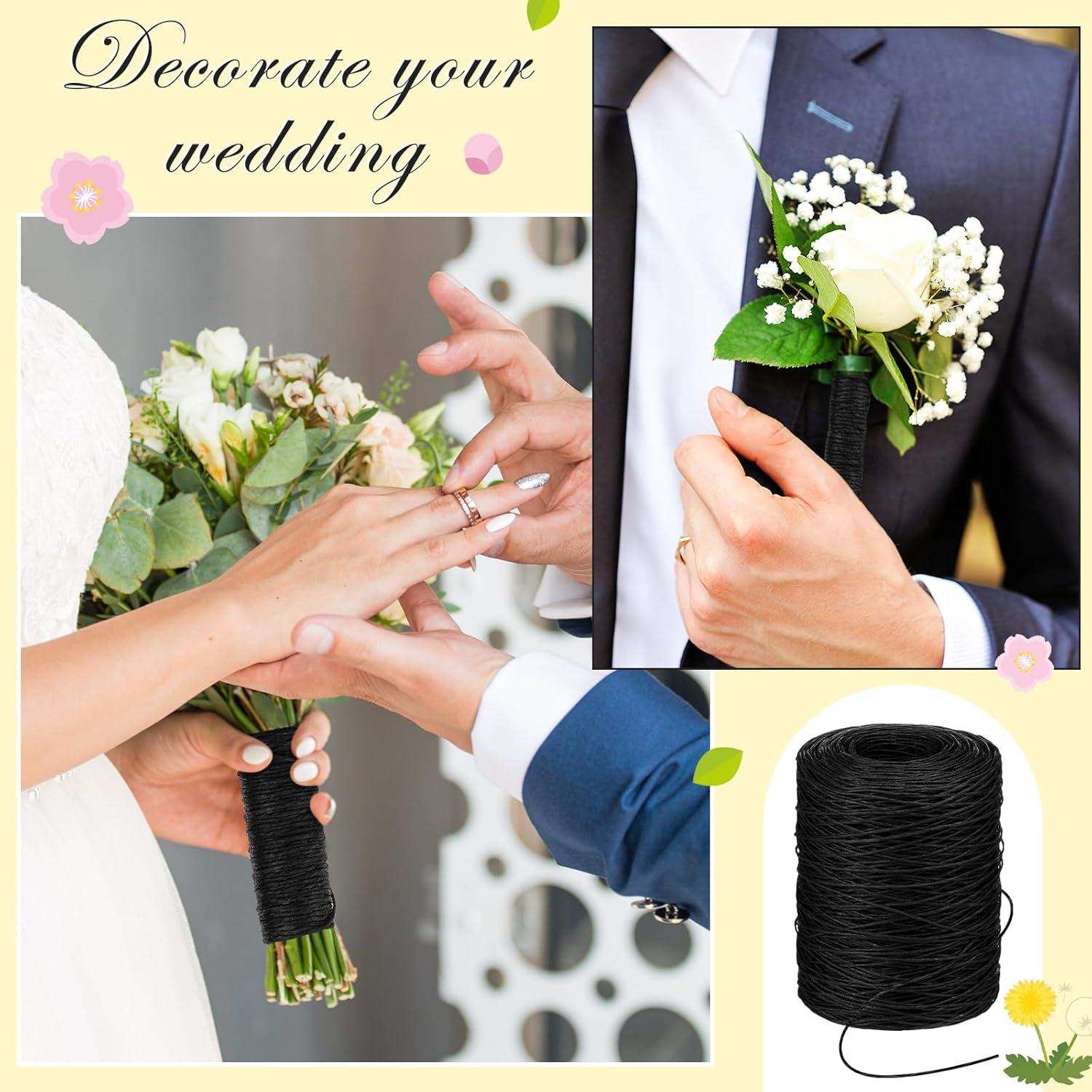 Alambre de Envoltura Floral Syhood 205.7m Negro 26 Calibre