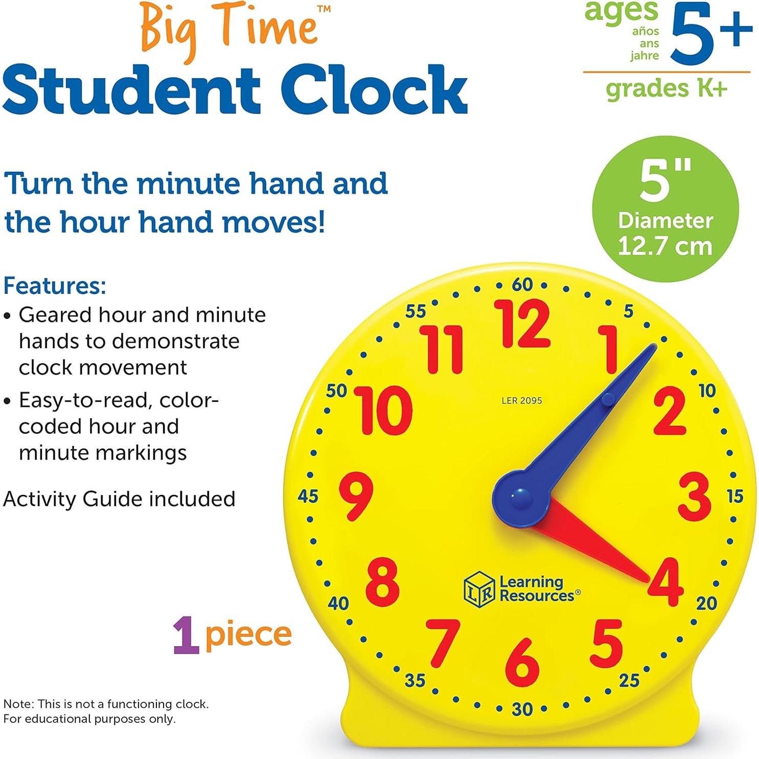 Reloj de Enseñanza Learning Resources LER2095 12 Horas