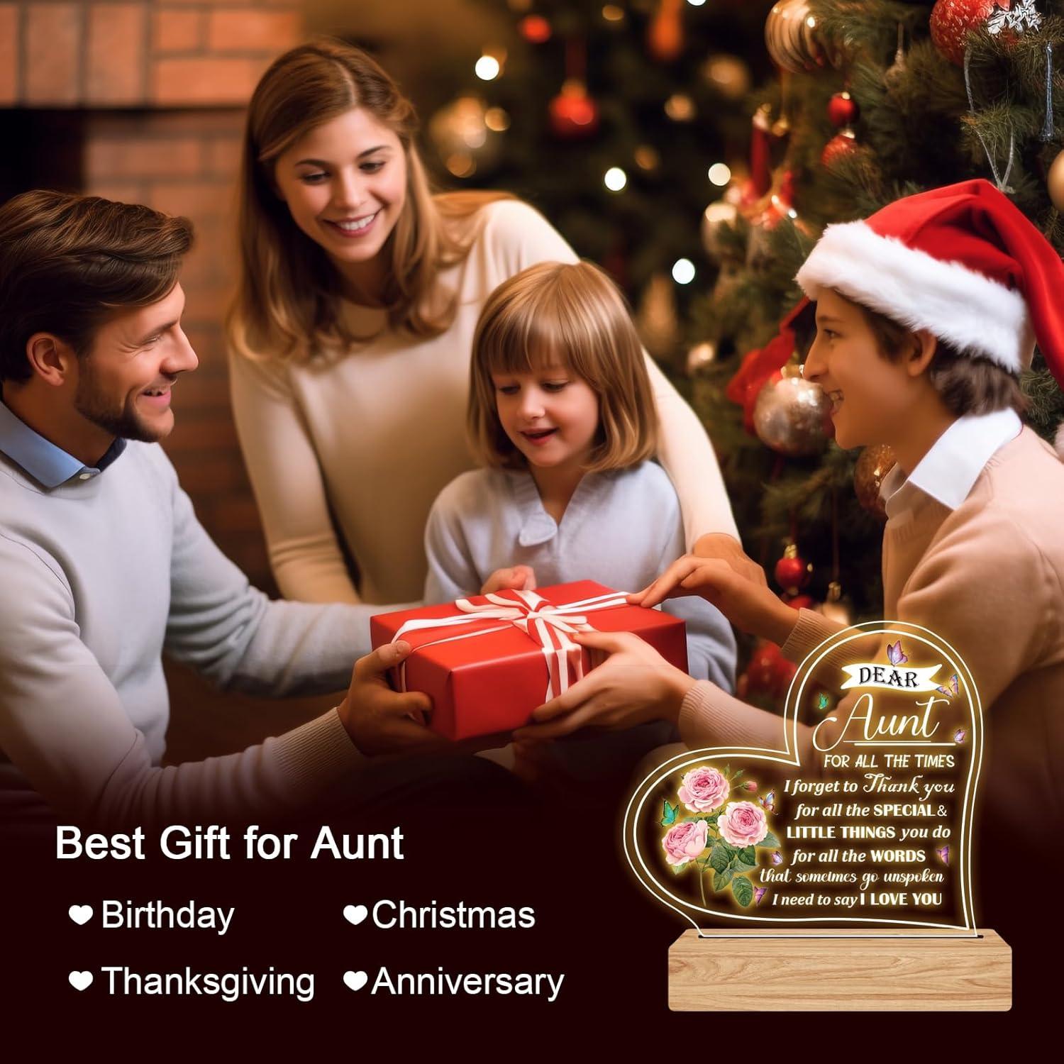 Luz Nocturna Acrílica RYOTKIK para Tía - Amarillo Cálido