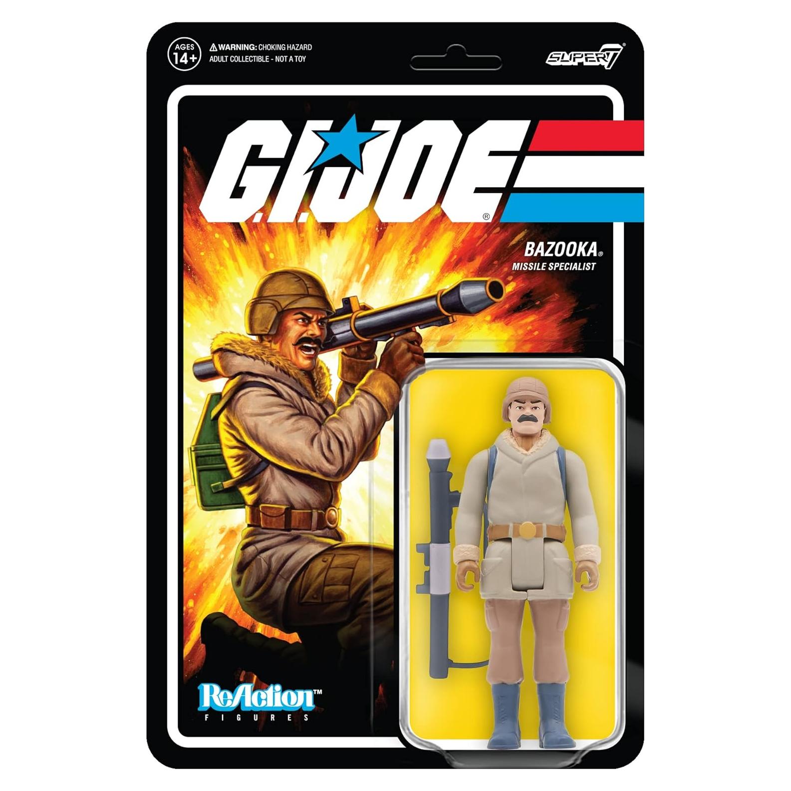Figura de Acción G.I. Joe Super7 Bazooka Ártico 9.5 cm