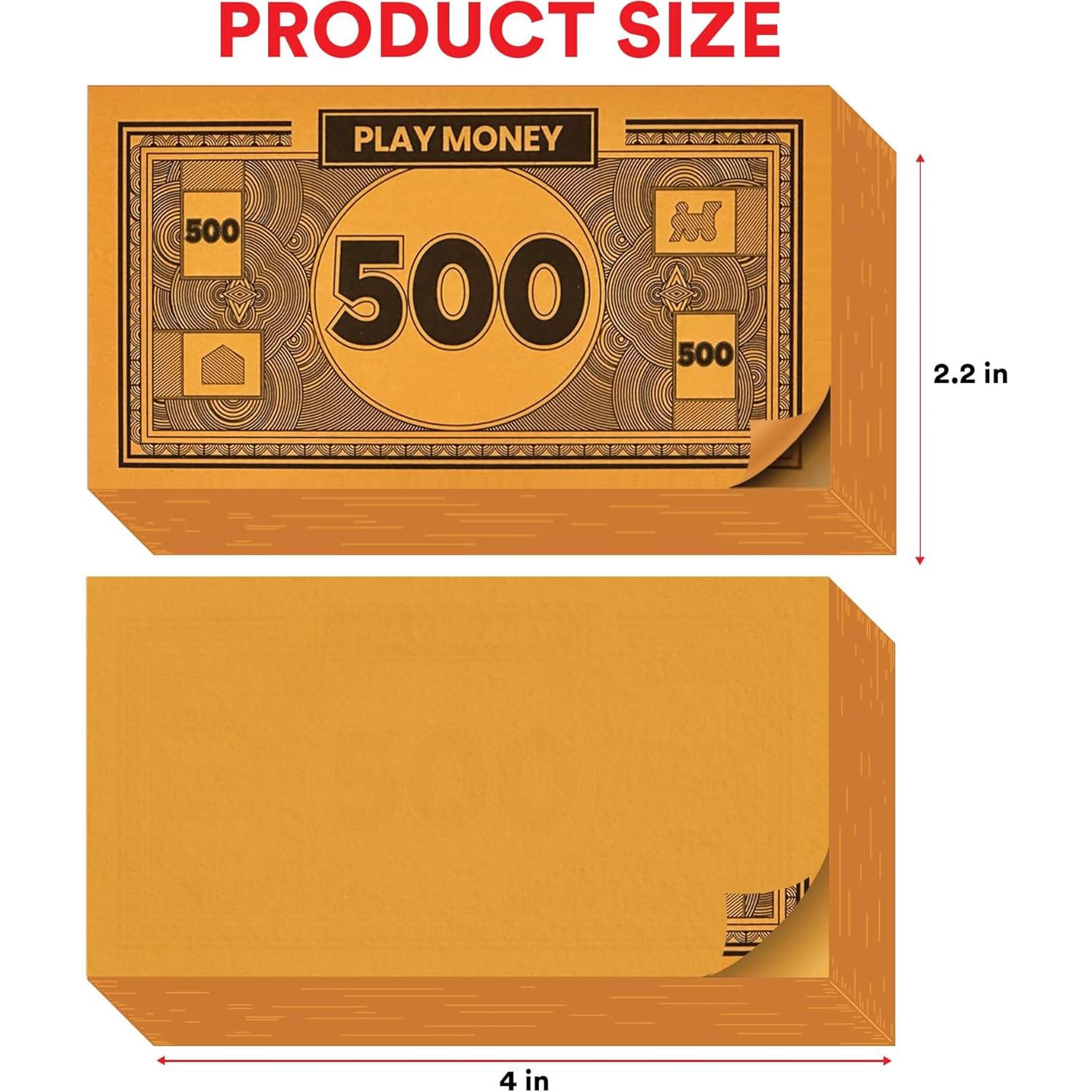 Dinero de Juego Oreven 60 Billetes Colores Mixtos 3 Set