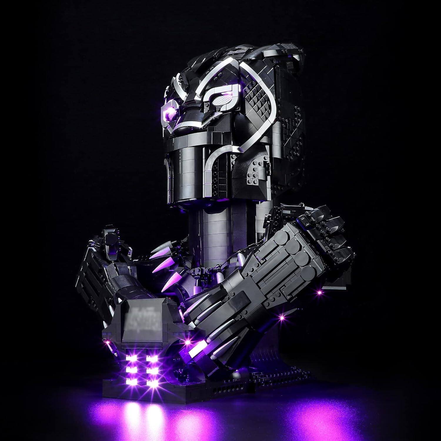 Kit de Luz LED YEABRICKS para Lego 76215 Pantera Negra