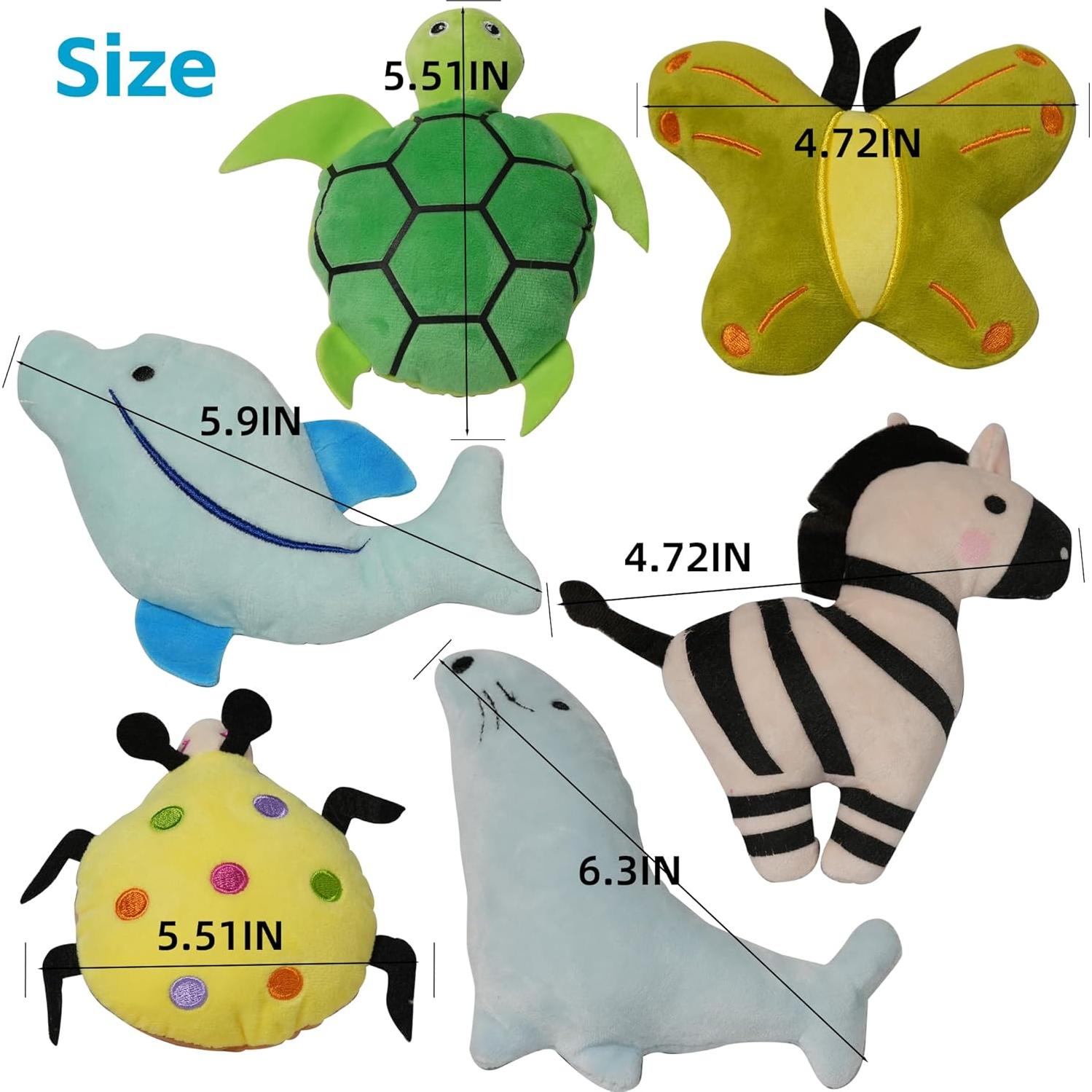 Juguetes para Perros QM - Paquete de 15, Peluche y Cuerda