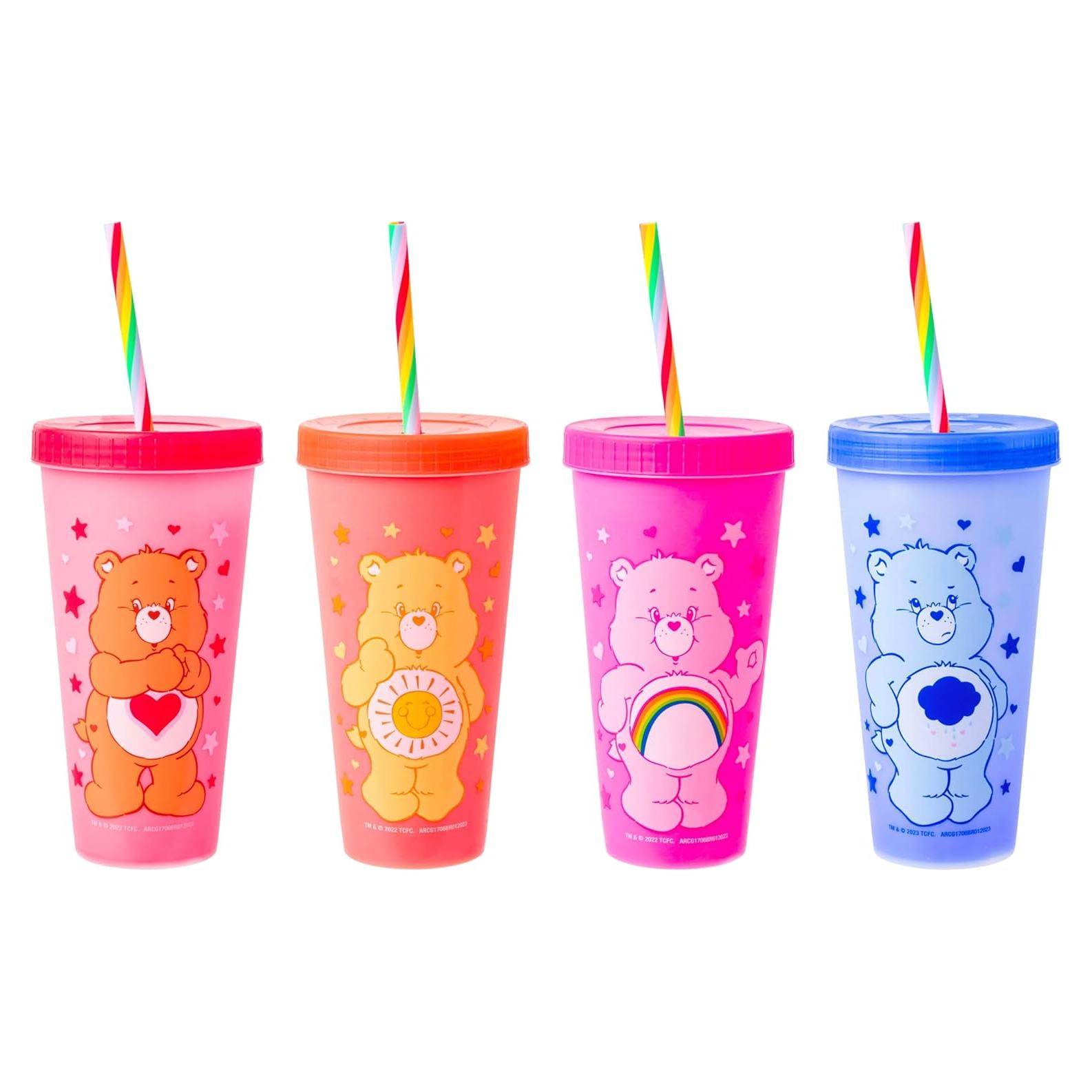 Tazas de plástico que cambian de color Care Bears 24 oz - Silver Buffalo