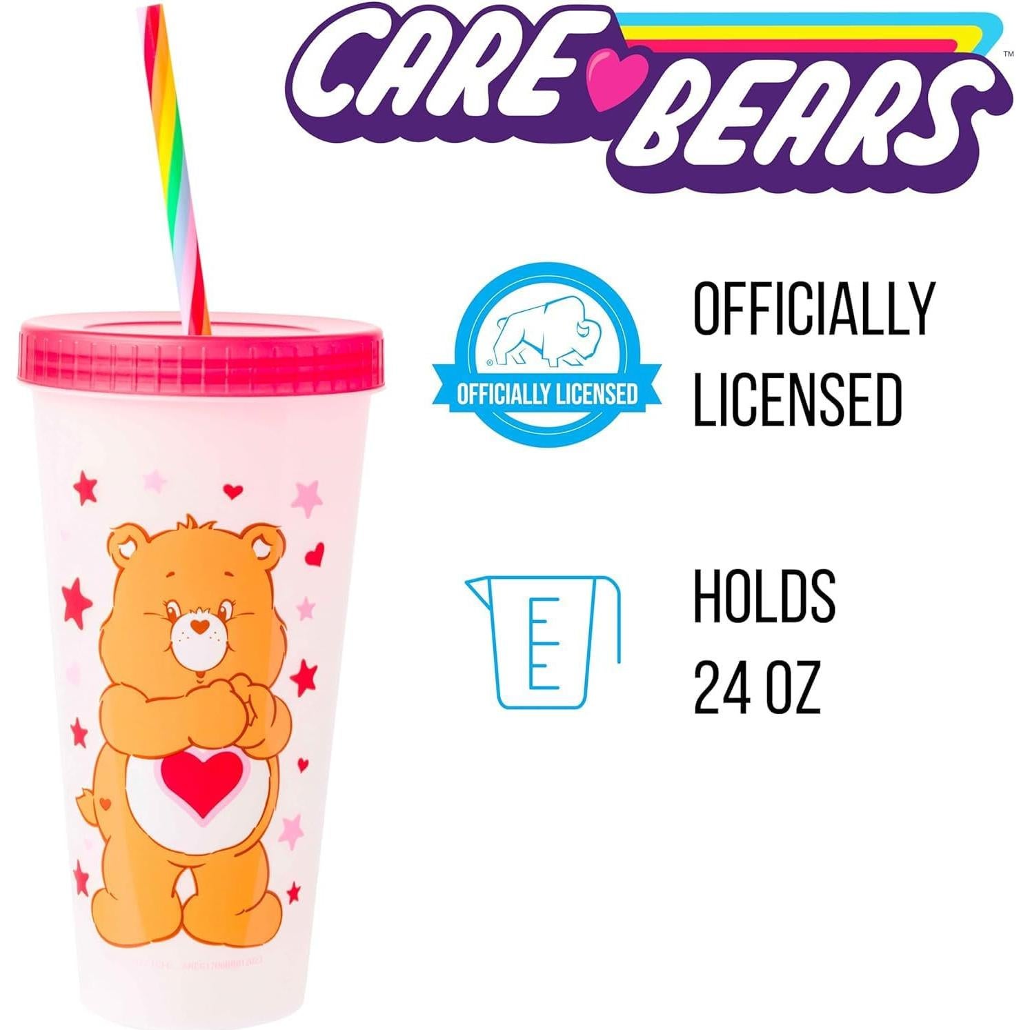 Tazas de plástico que cambian de color Care Bears 24 oz - Silver Buffalo