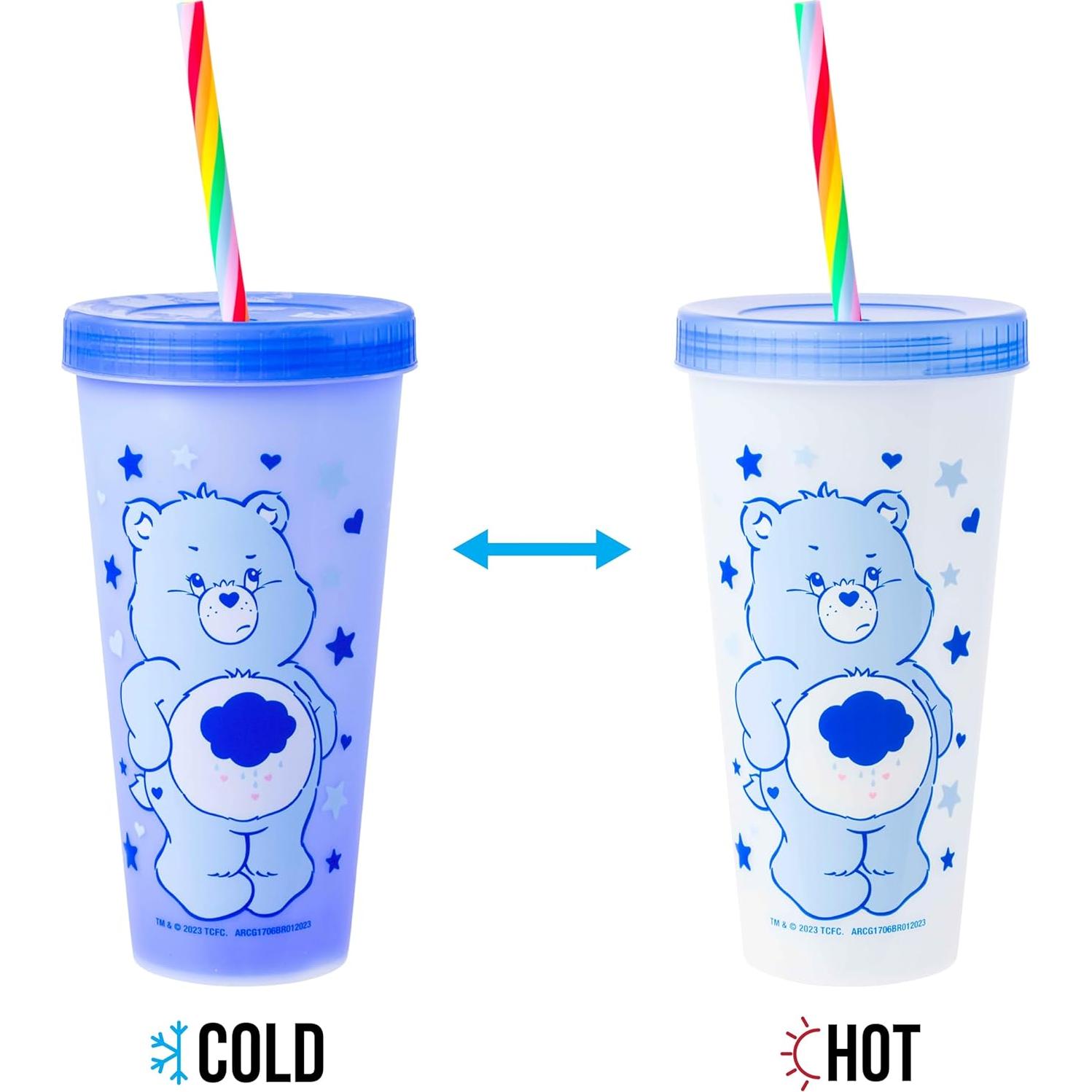 Tazas de plástico que cambian de color Care Bears 24 oz - Silver Buffalo