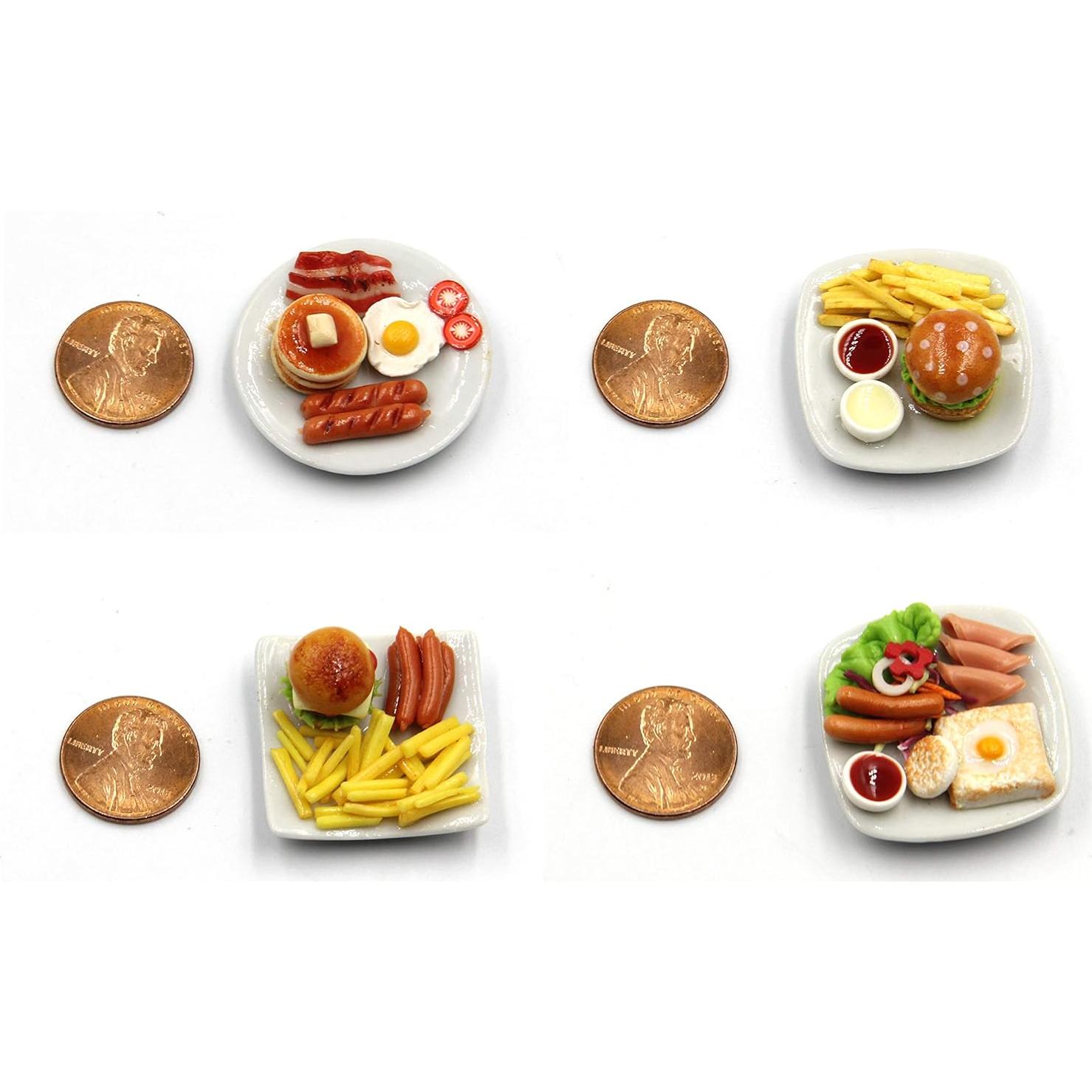 Juego de Desayuno Miniatura 10 Piezas Magma Brick 1:12