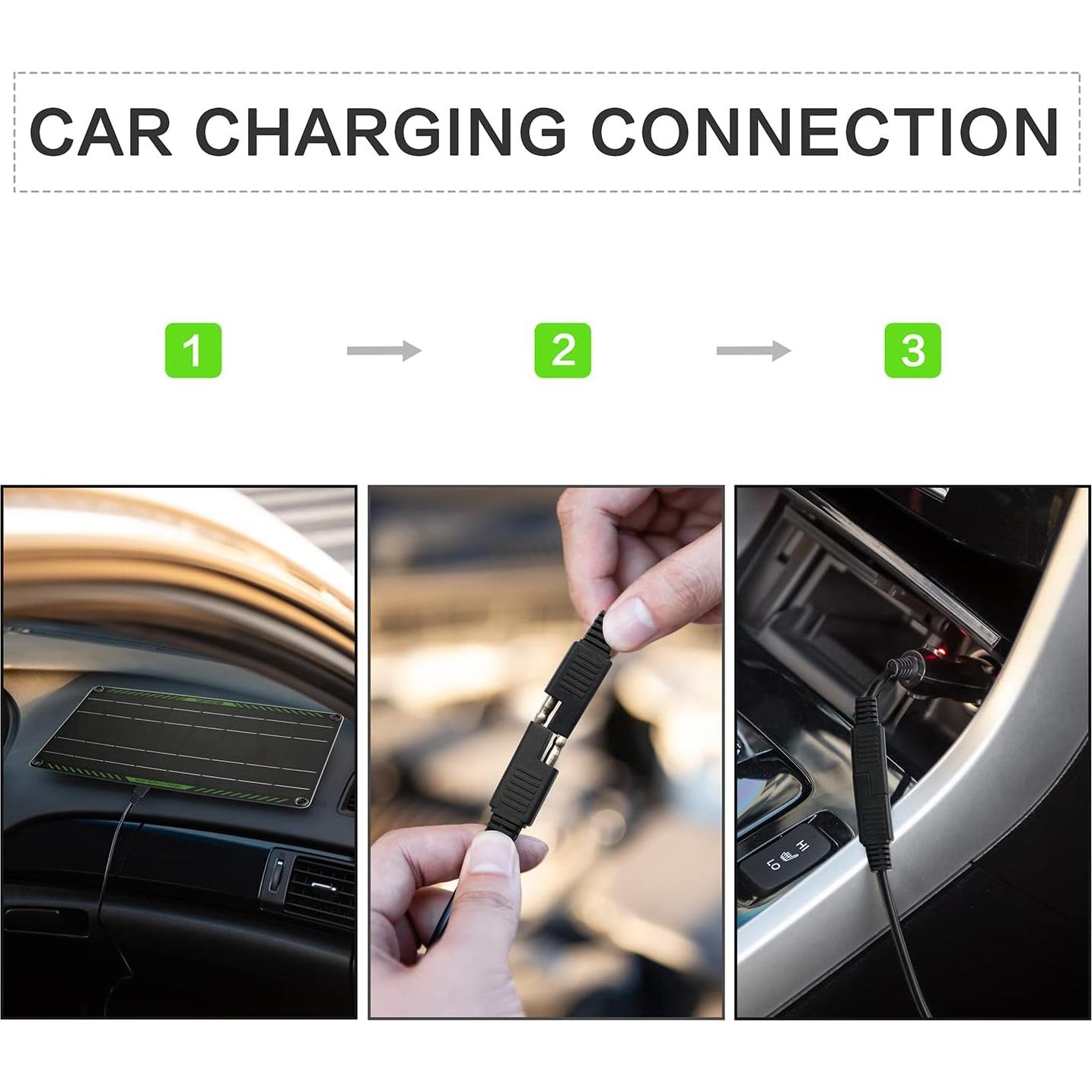 Cargador Solar Topsolar 10W 12V para Baterías de Vehículo