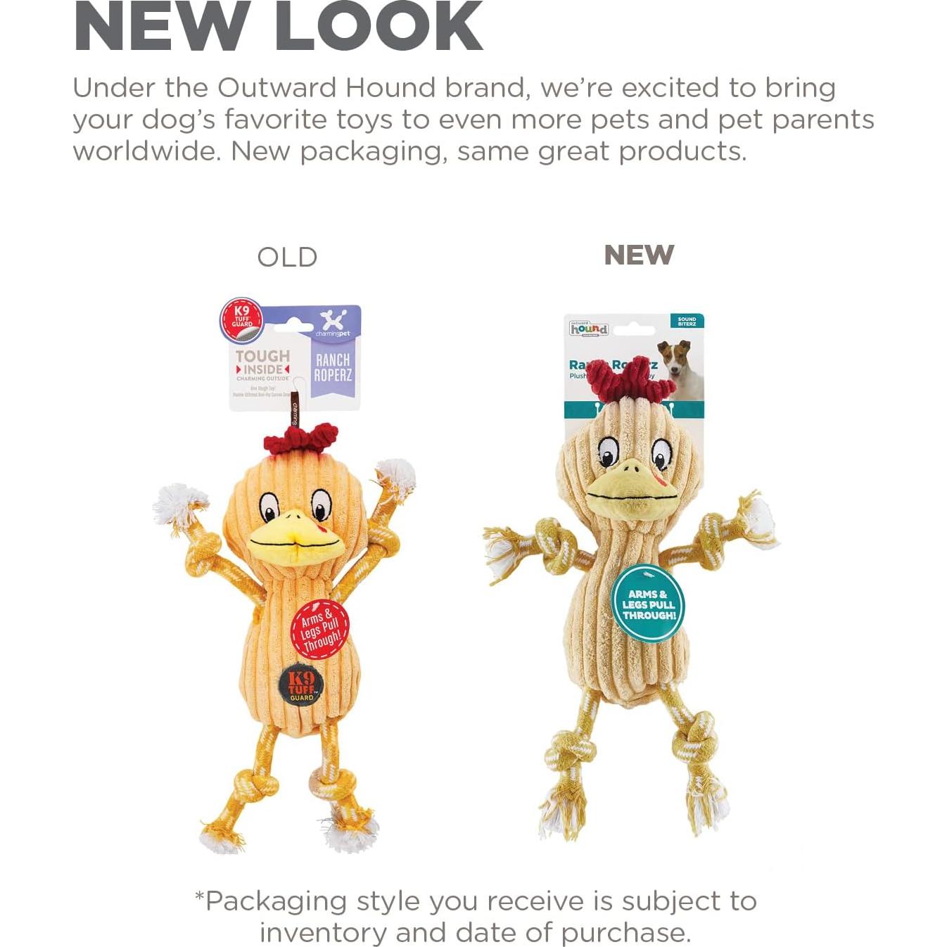 Juguete de Perro de Peluche Outward Hound Ranch Roperz Pollo